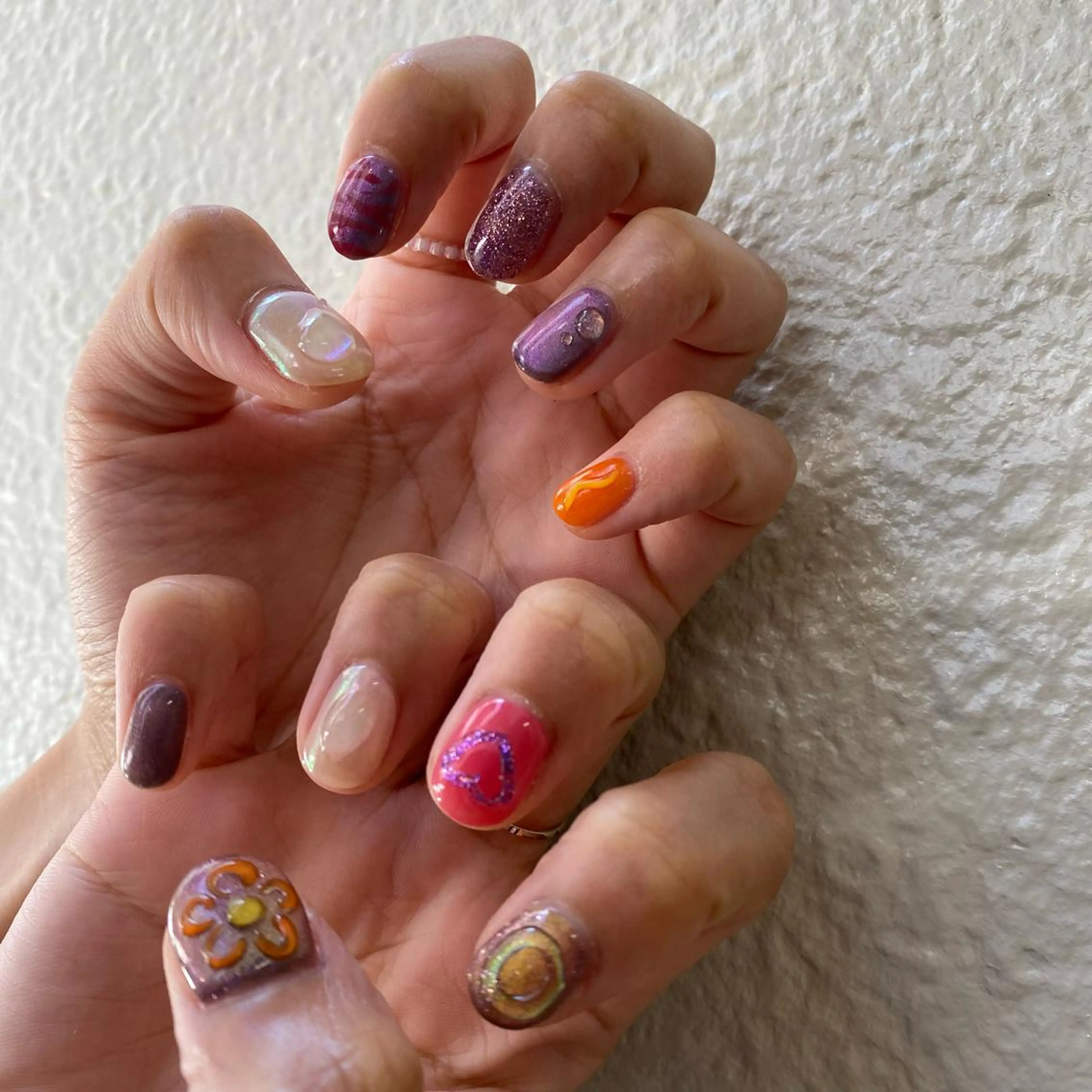 カラー ネイル scre as Etelのネイルデザイン