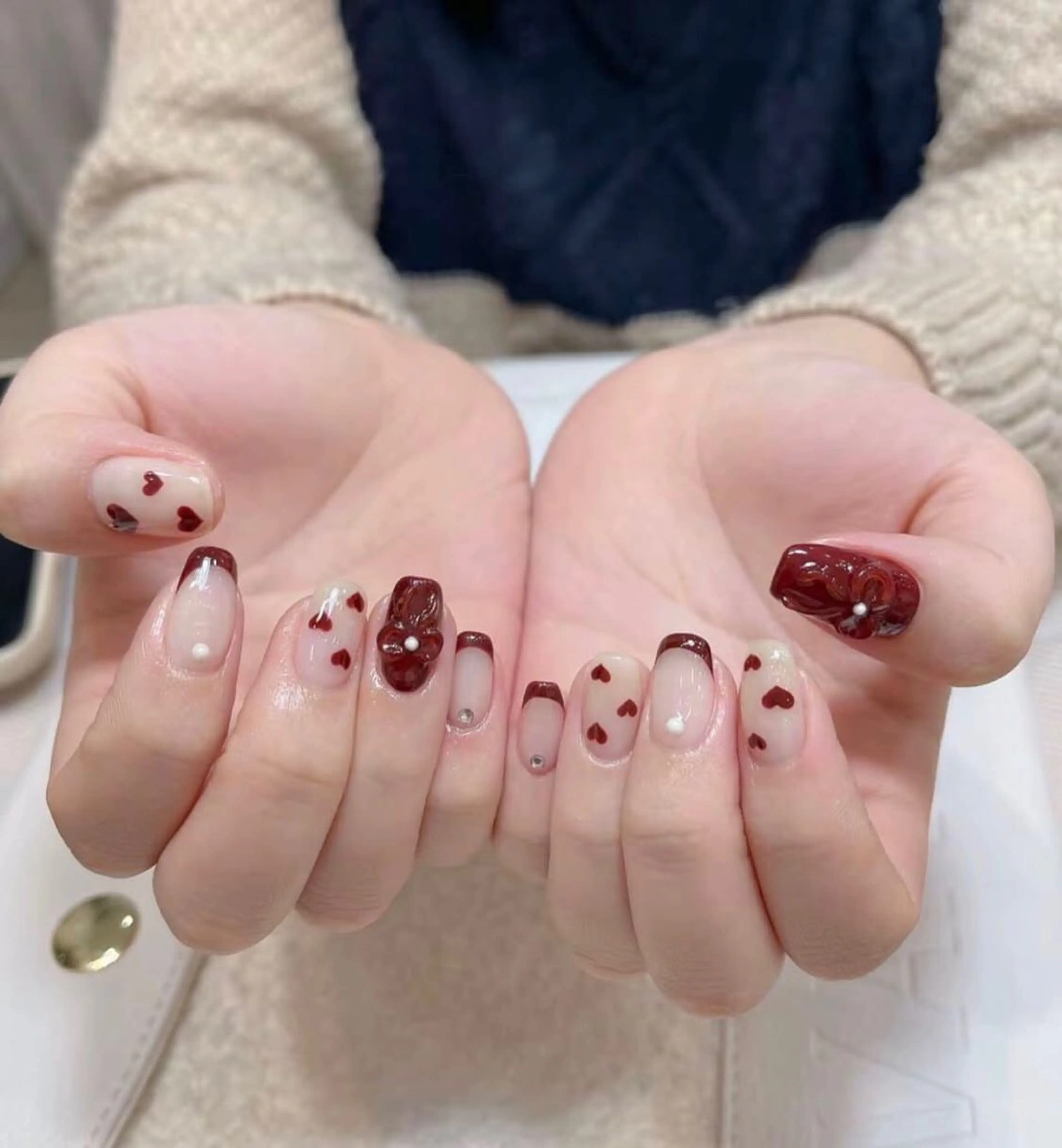 ネイル シンプルネイル ハンドネイル Lumi de nailsのネイルデザイン