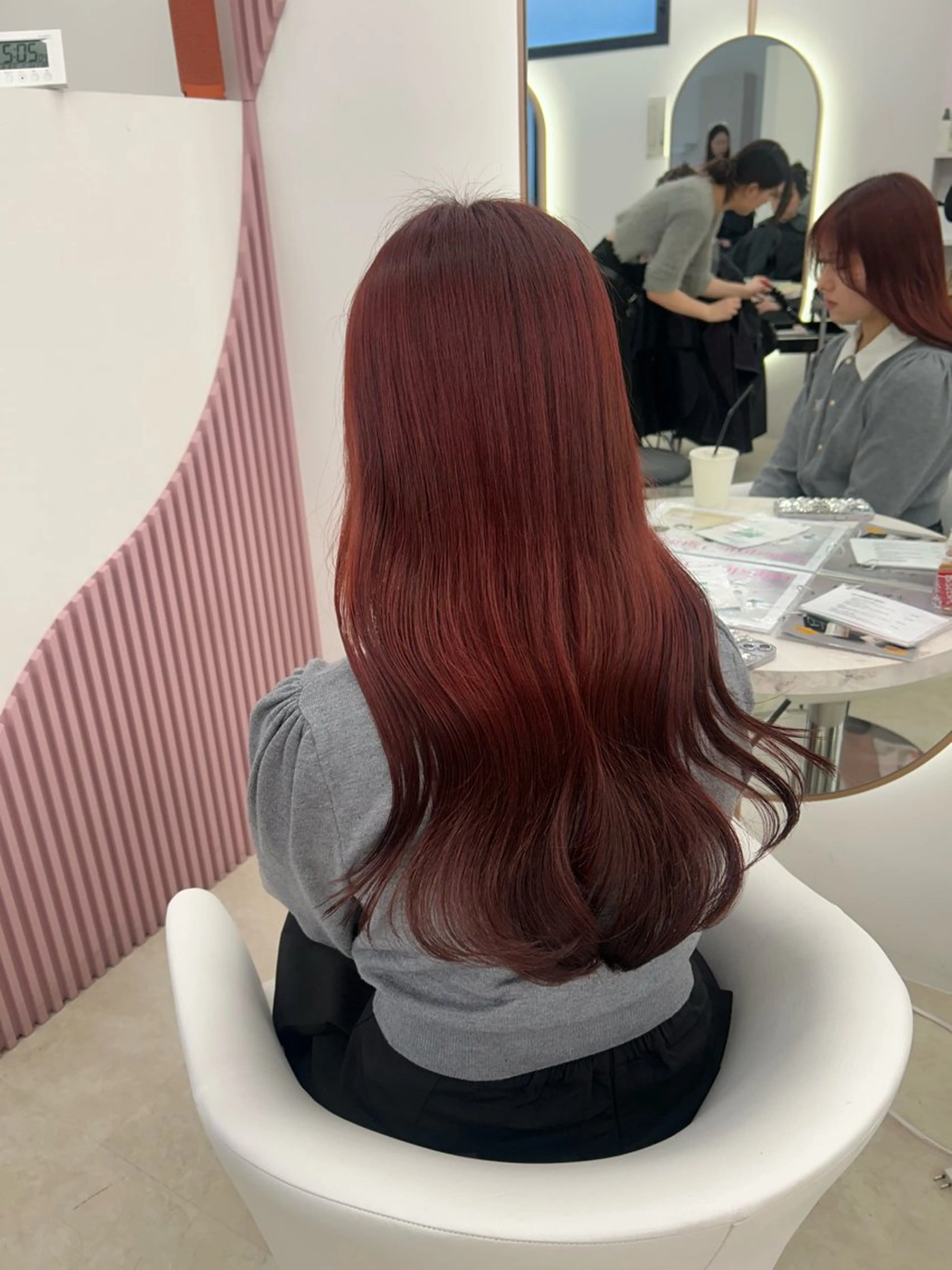 カラー カット ヘアカラー トリートメント ブリーチなし/暖色/ 艶髪/ユリヤのヘアスタイル