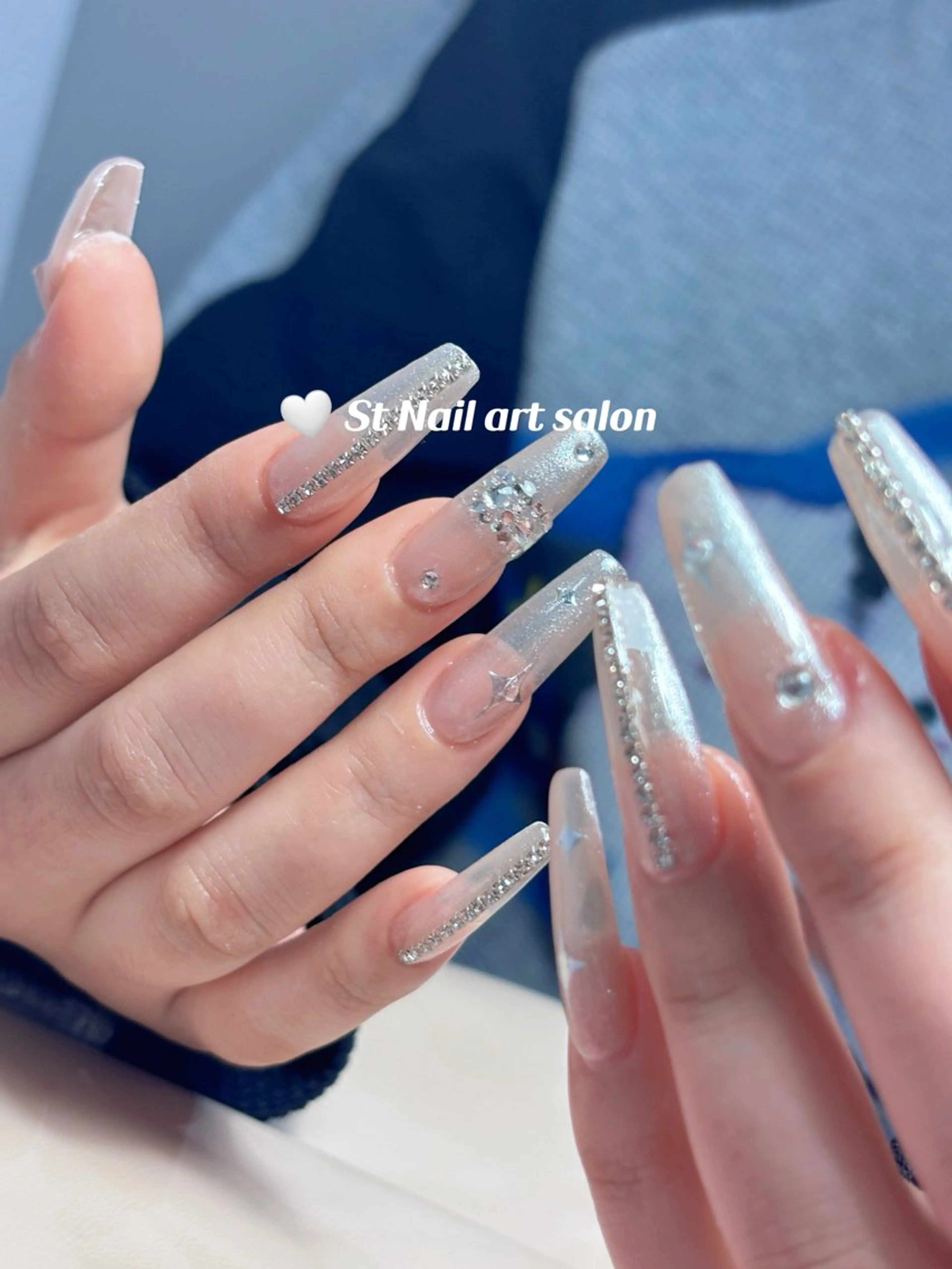 ネイル ストーンネイル ハンドネイル St Nail Matsudoのネイルデザイン