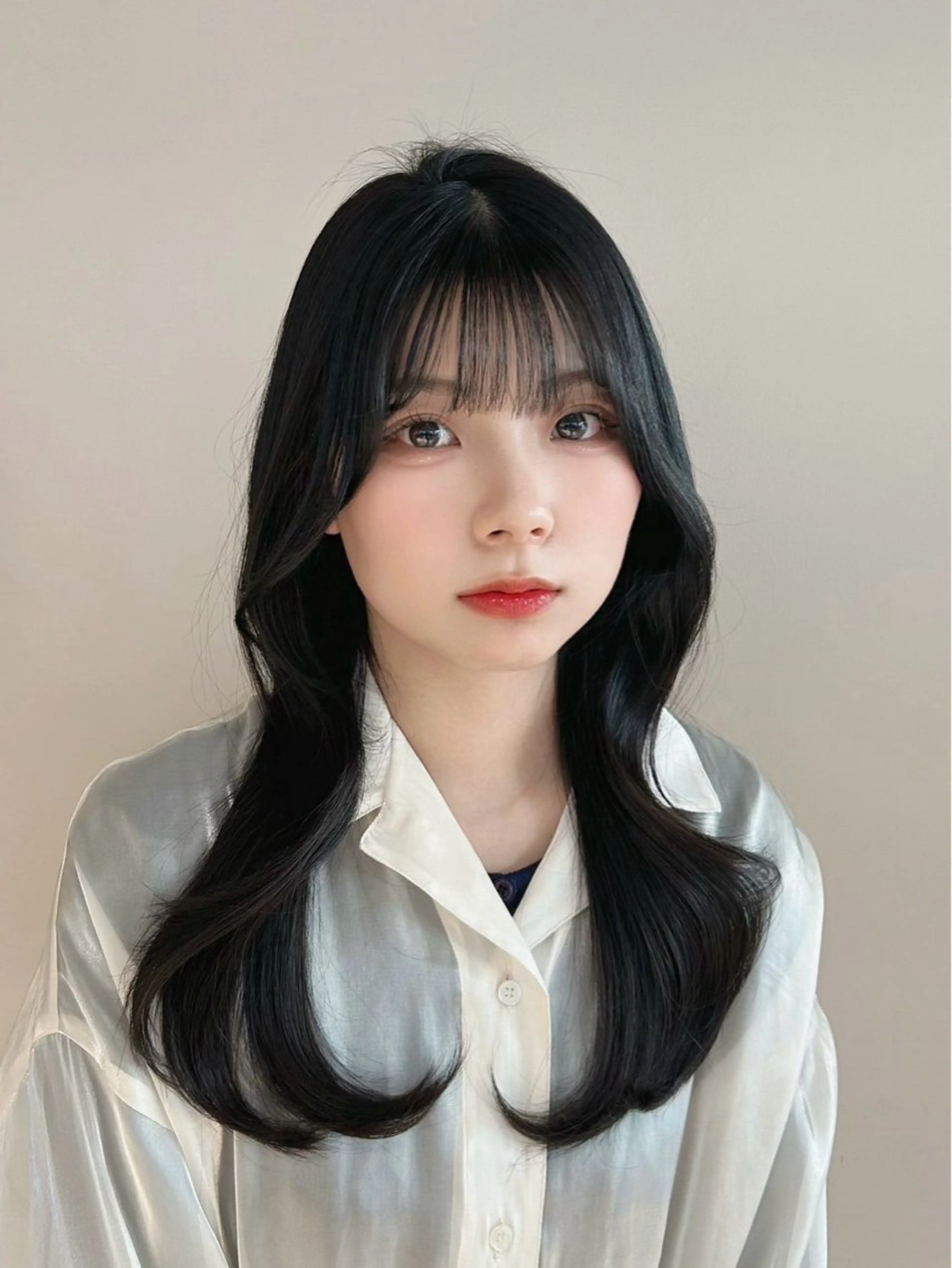 ミディアム カラー 韓国風ヘア カット ヘアカラー トリートメント 髙木美緒🌿 レイヤー/アレンジのヘアスタイル