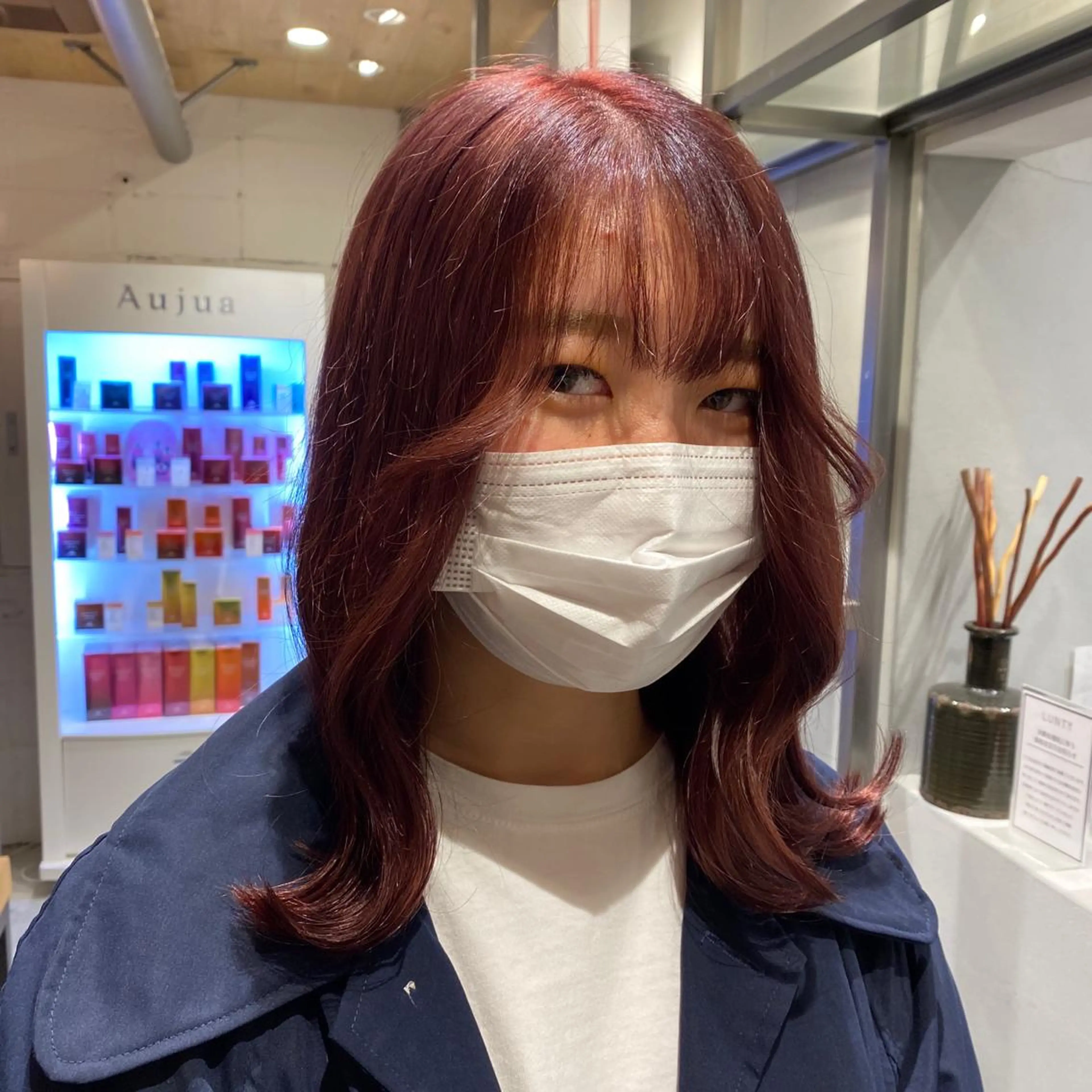 セミロング カラー MOE🐈‍⬛🎀 エクステ/ワンホンのヘアスタイル