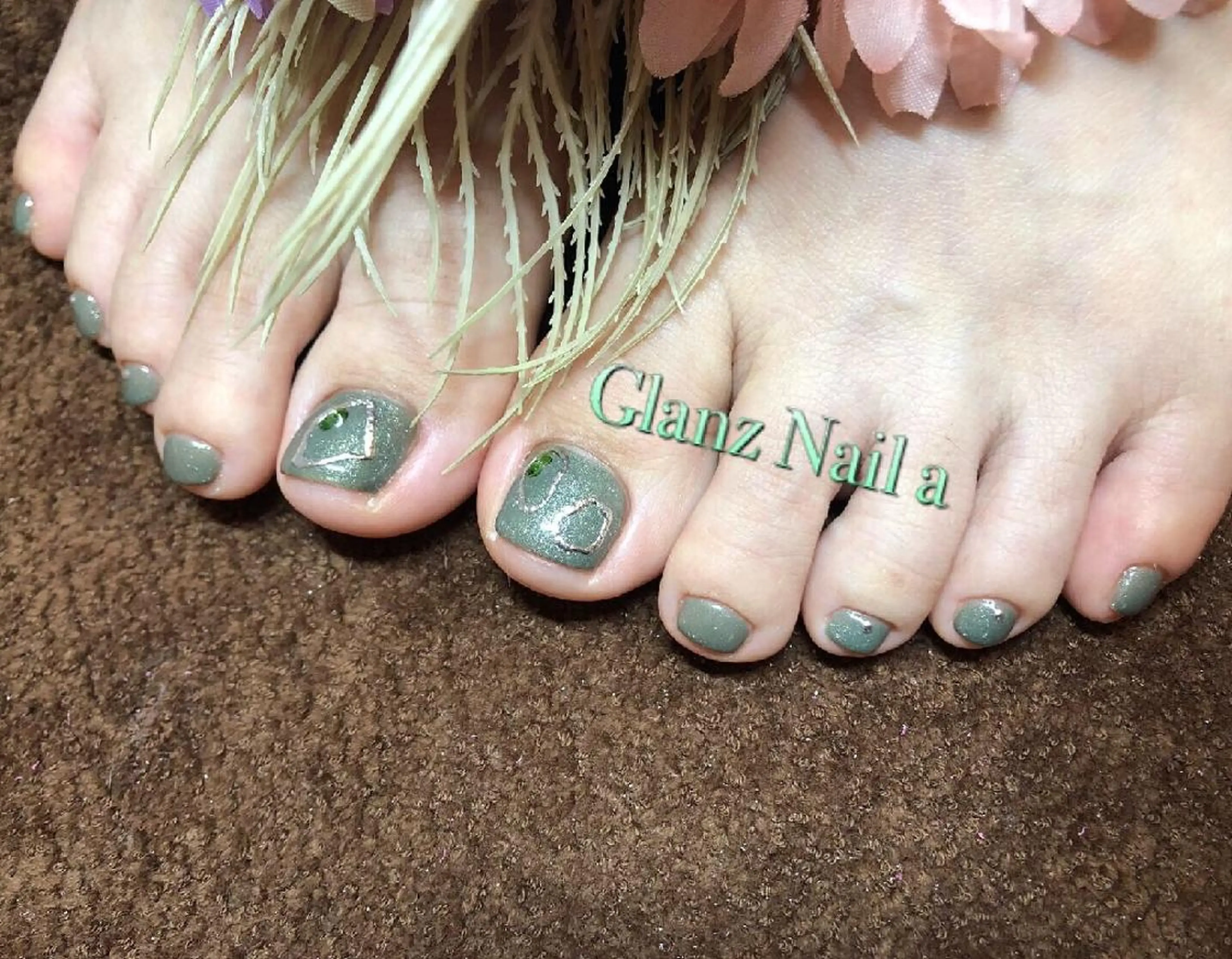 ネイル フットネイル ニュアンスネイル Glanz  Nail aのネイルデザイン