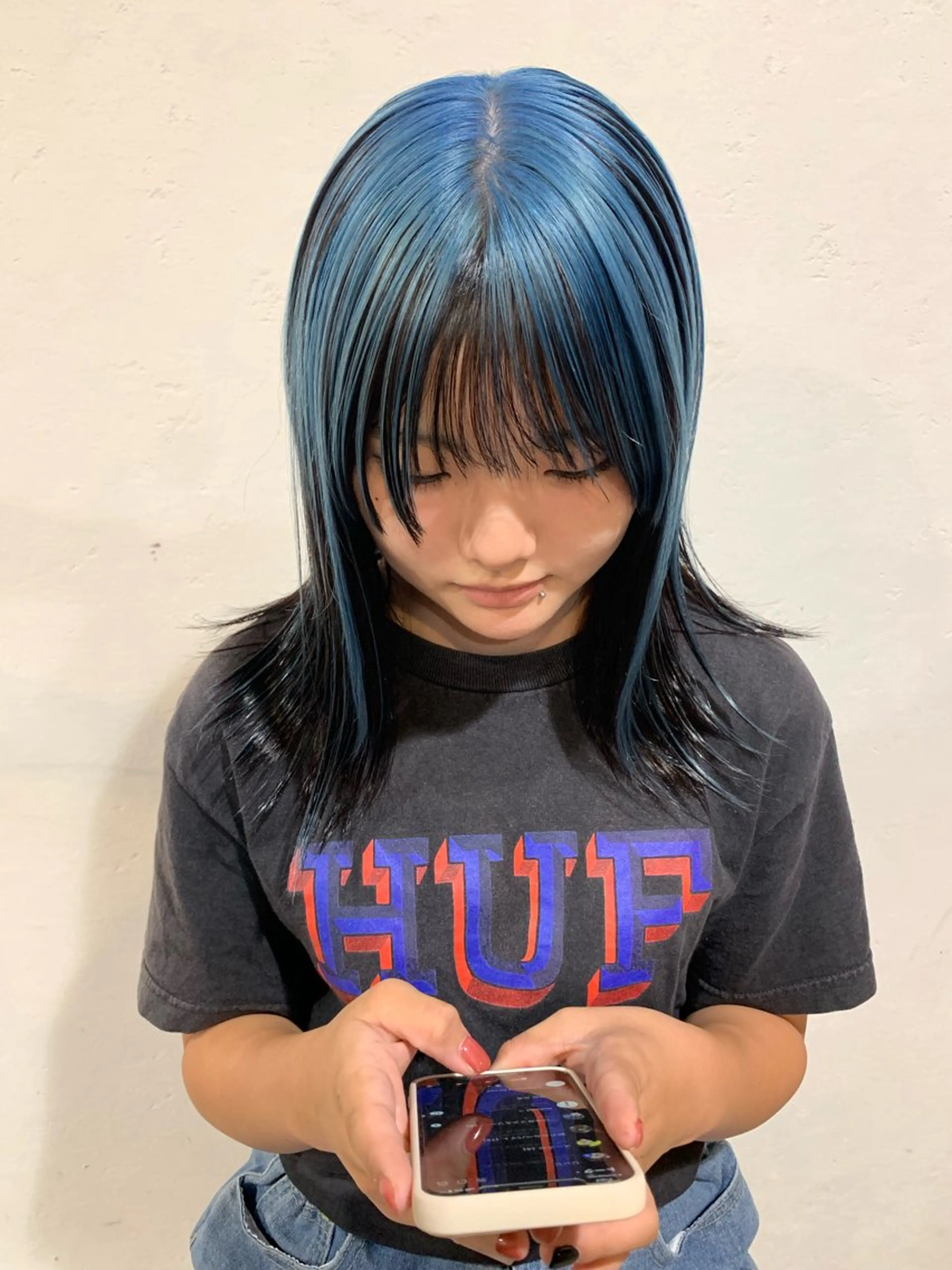 ミディアム カラー ブリーチ/アレンジ 天満/chihiroのヘアスタイル