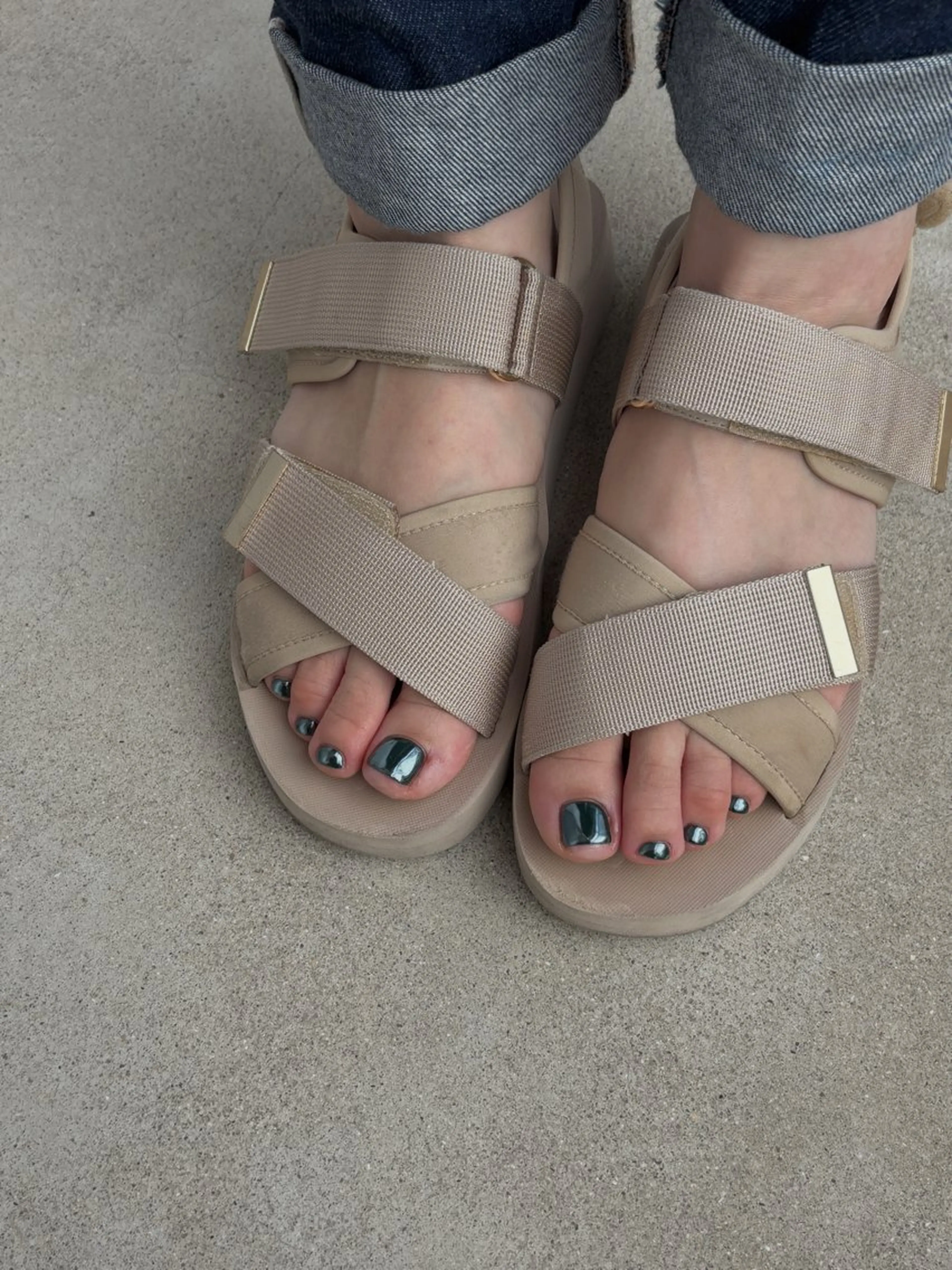 ネイル フットネイル ミラーネイル ワンカラーネイル nail salon soruのネイルデザイン