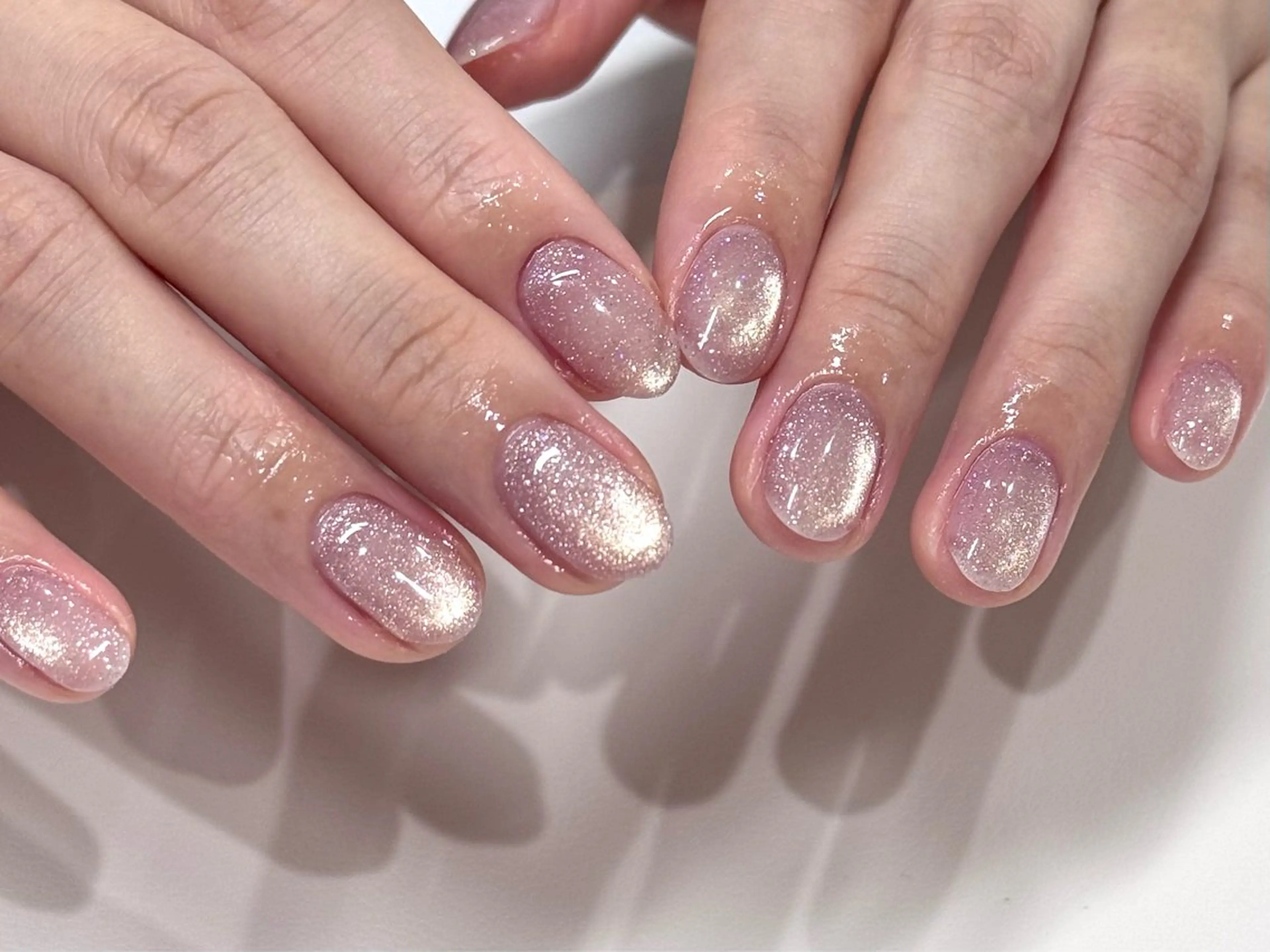 ネイル マグネットネイル ハンドネイル パリジェンヌ/まつパ RoseLashのネイルデザイン