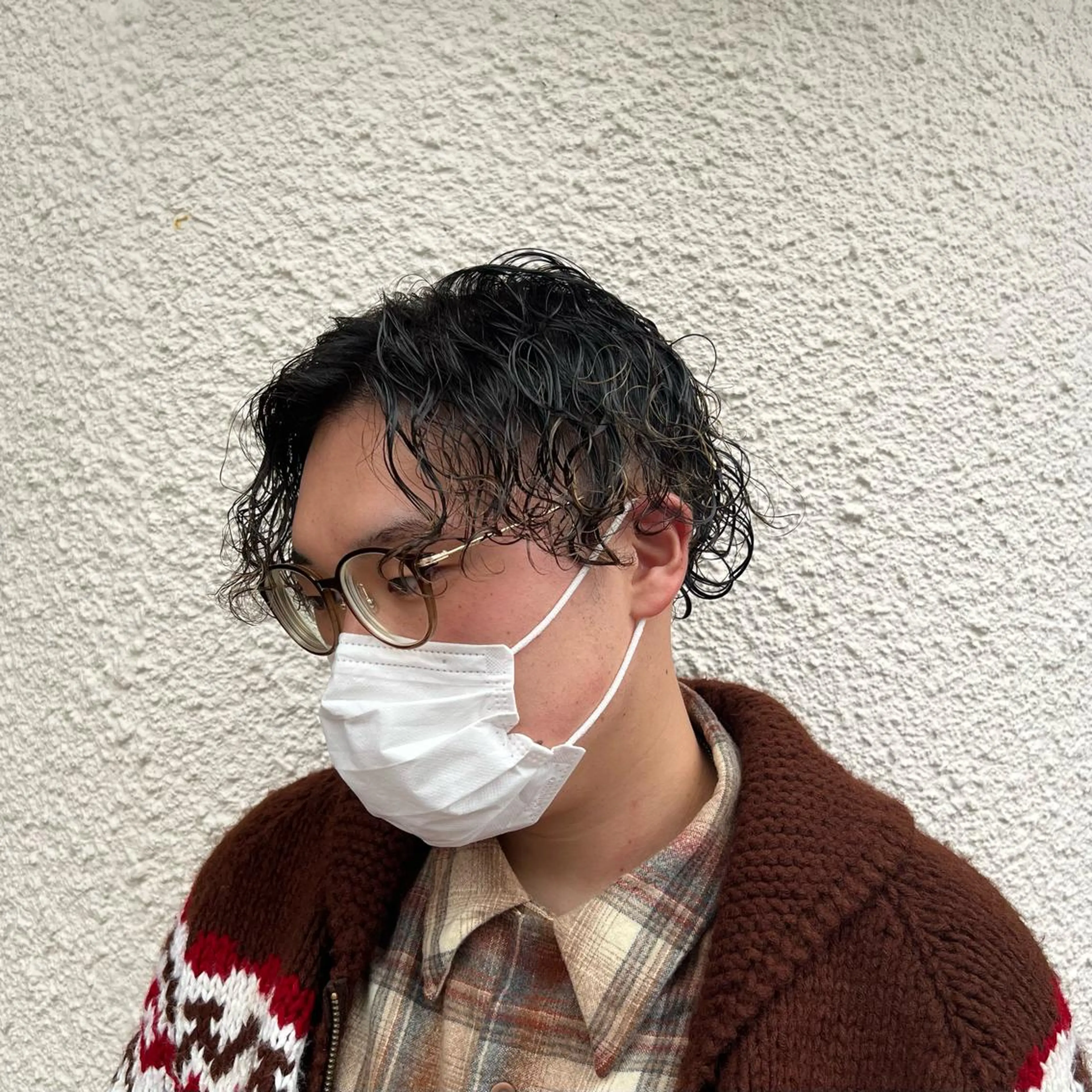 ショート カラー メンズ 茅ヶ崎パーマ特化/ スパイラル/ハルキのヘアスタイル