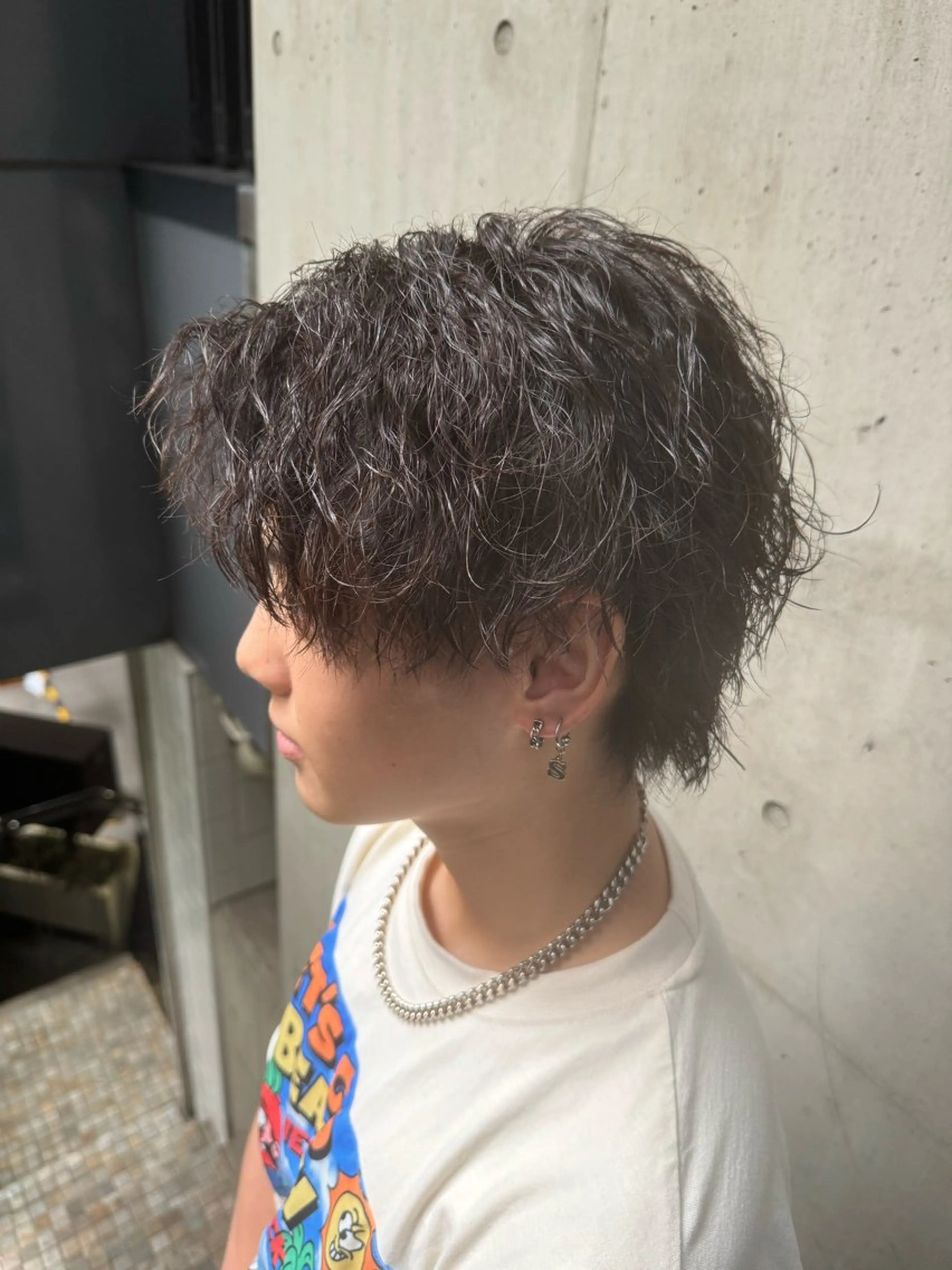 パーマ メンズ カット パーマ 河野 悠のヘアスタイル