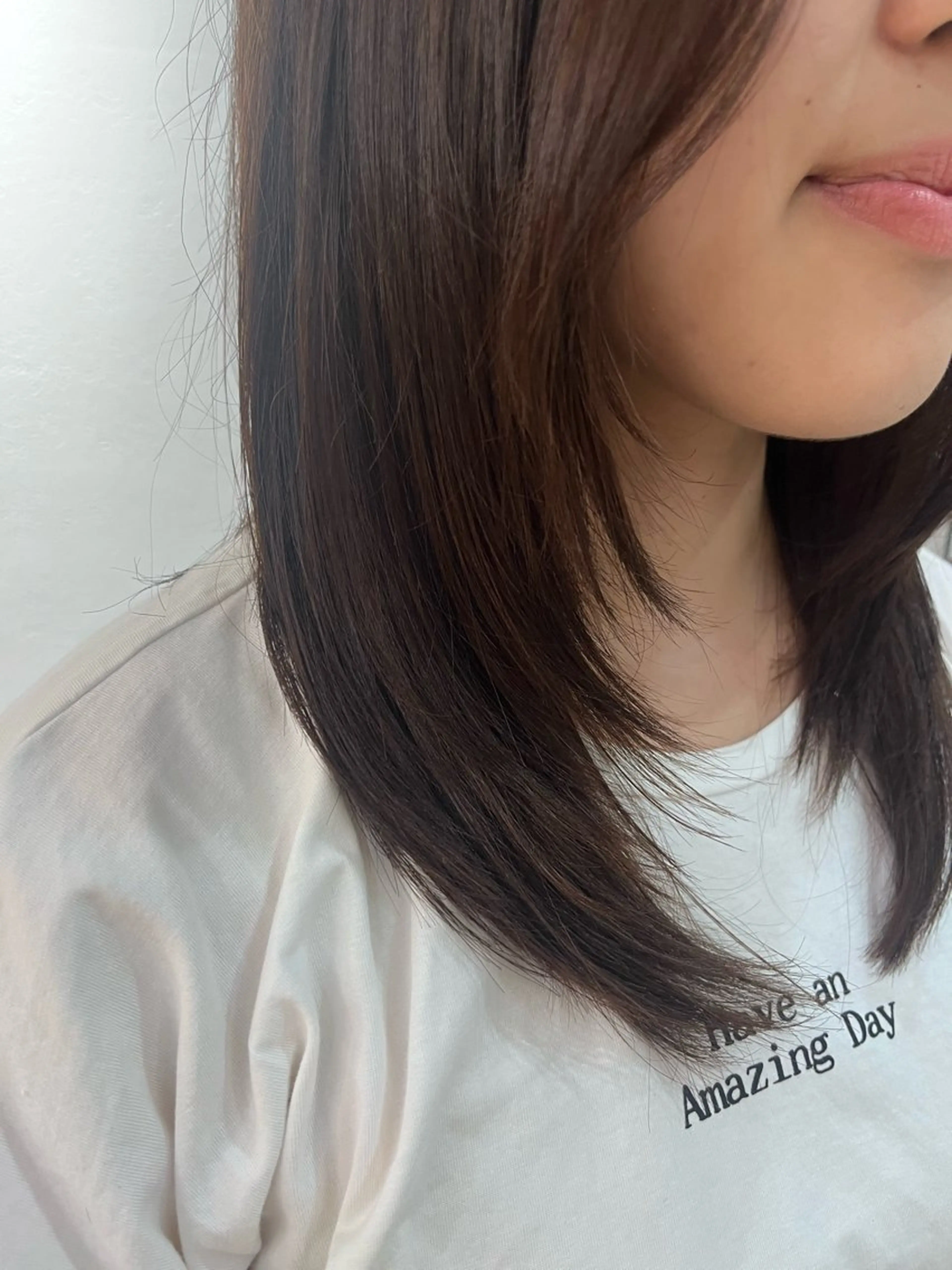 ミディアム レイヤーカット Yamamoto Hana/京都美容室のヘアスタイル