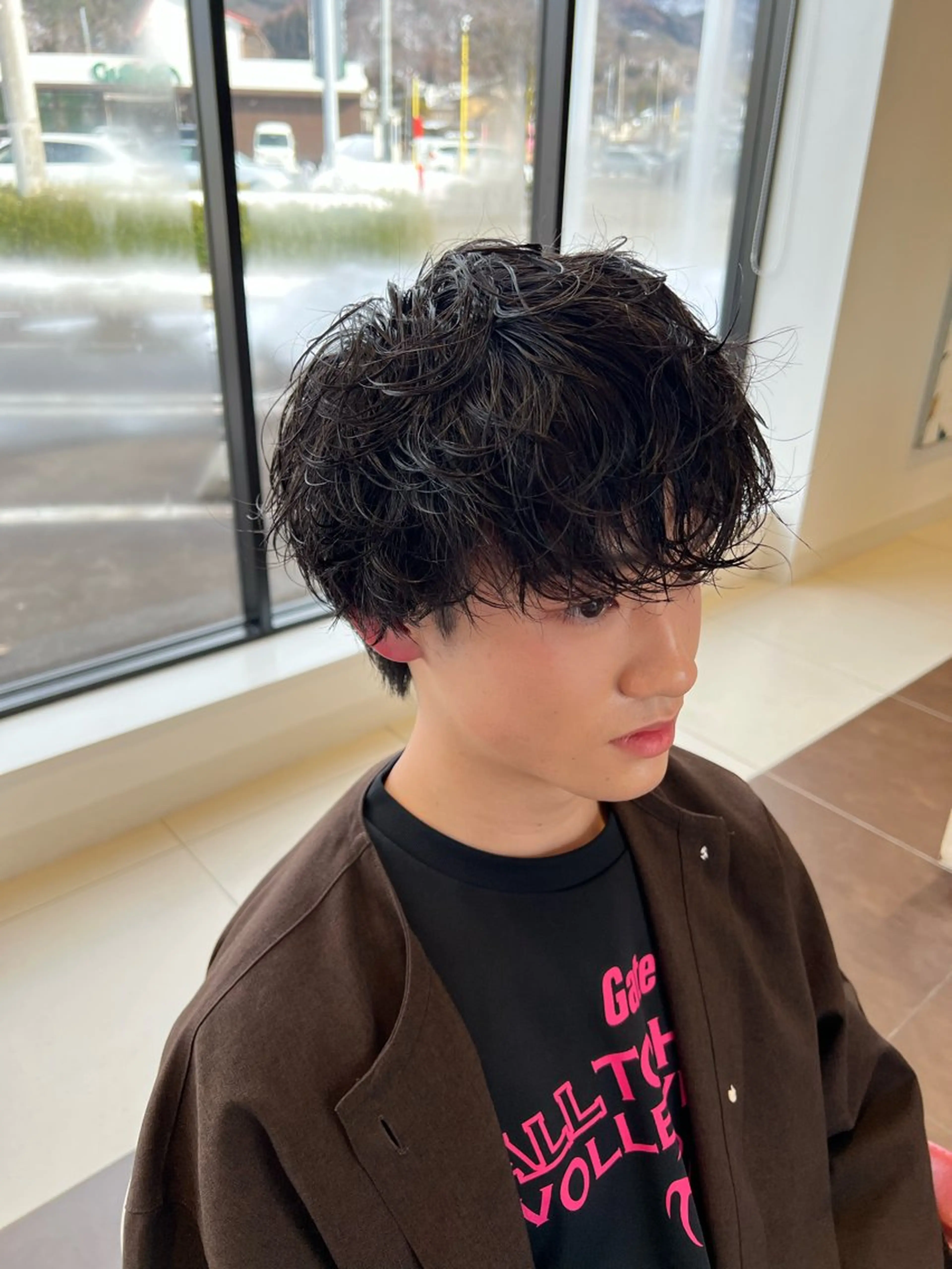 メンズ メンズパーマ シャドーパーマ 諸橋 陸斗のヘアスタイル