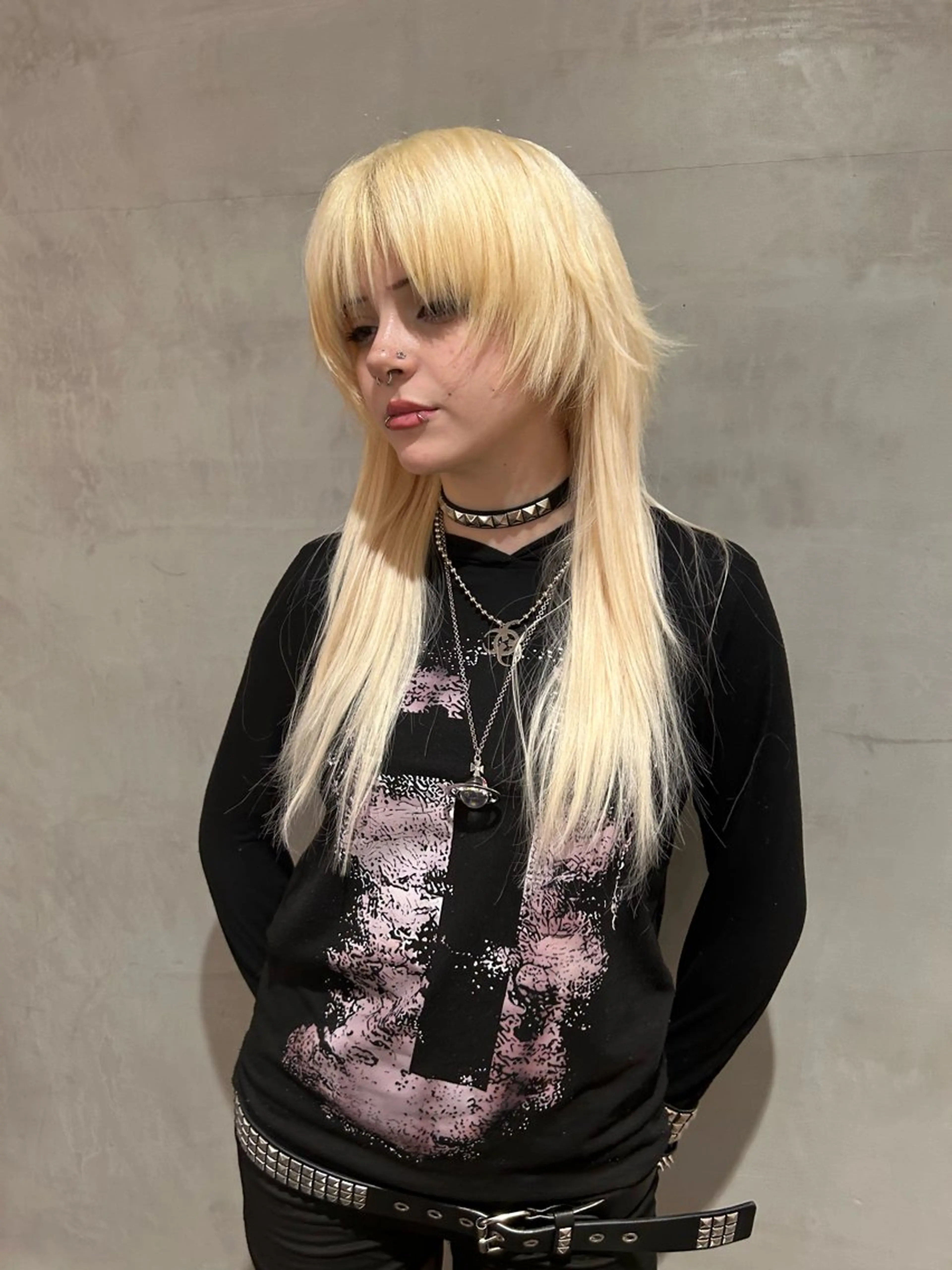 ロング カラー カット ヘアカラー タナカ カナ🫧のヘアスタイル