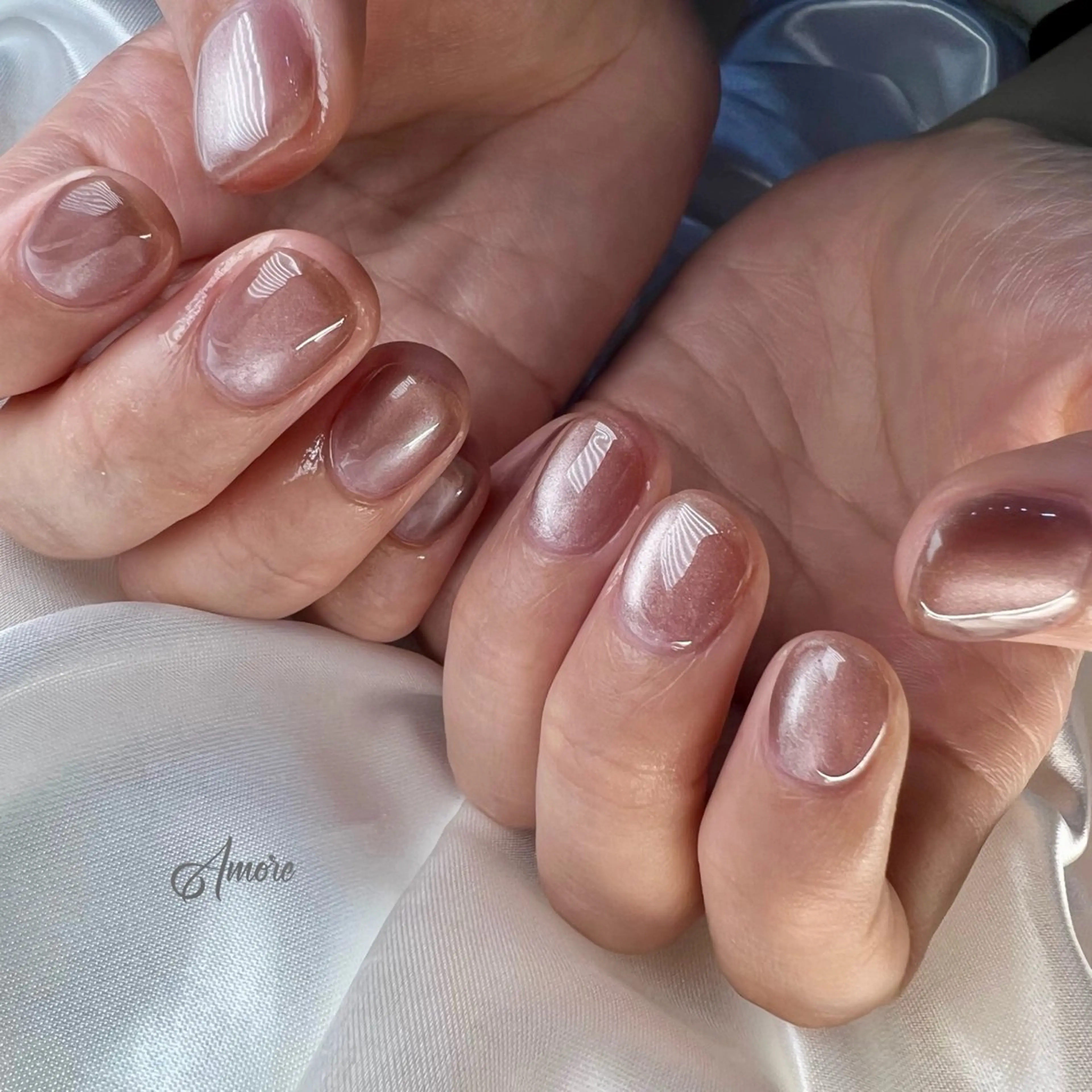 ネイル ジェルネイル キラキラネイル 韓国ネイル マグネットネイル パラジェル You kyehwaのネイルデザイン