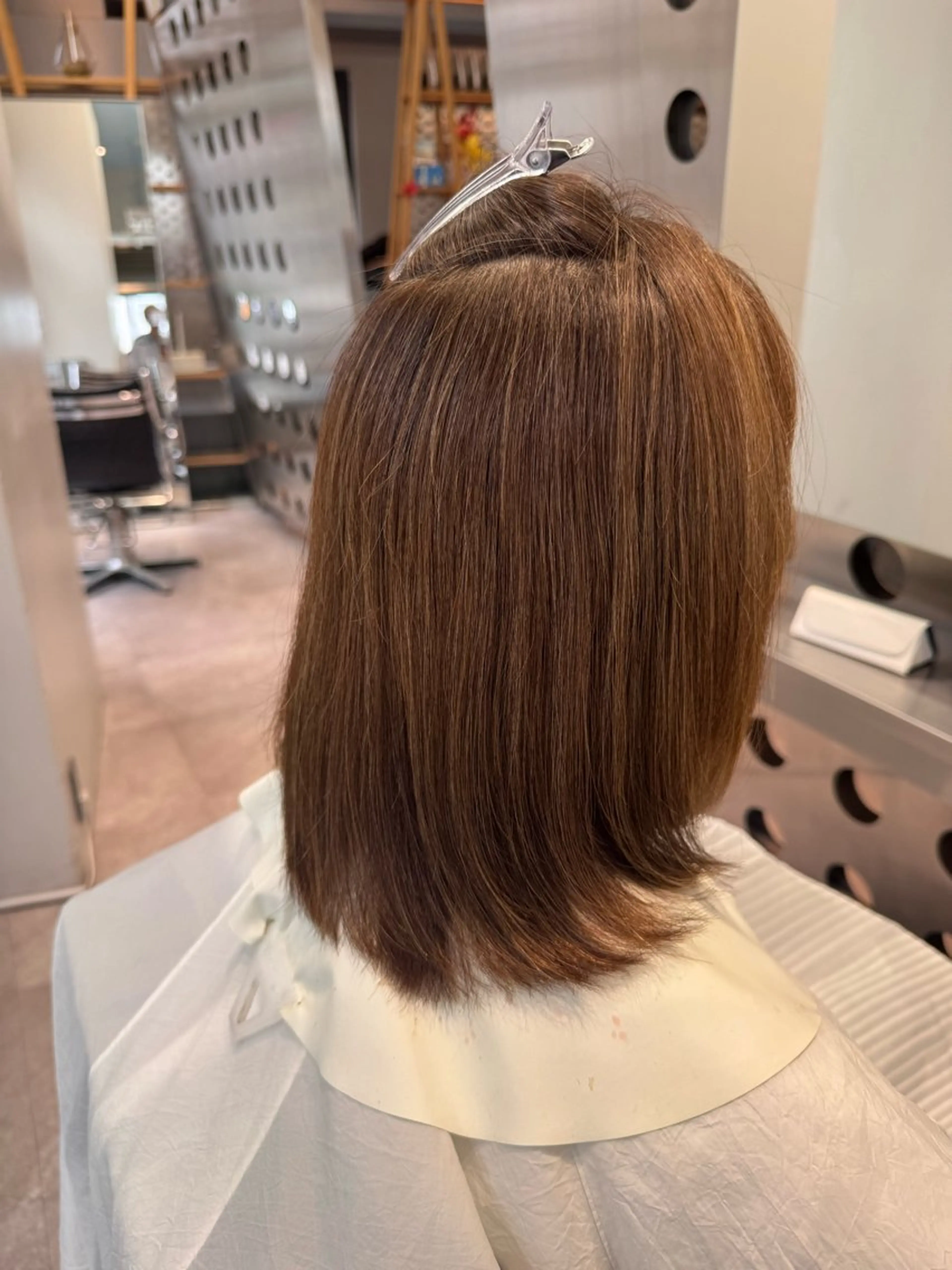 ミディアム カラー ハイライトカラー ハイライト 北村 岳久翔のヘアスタイル