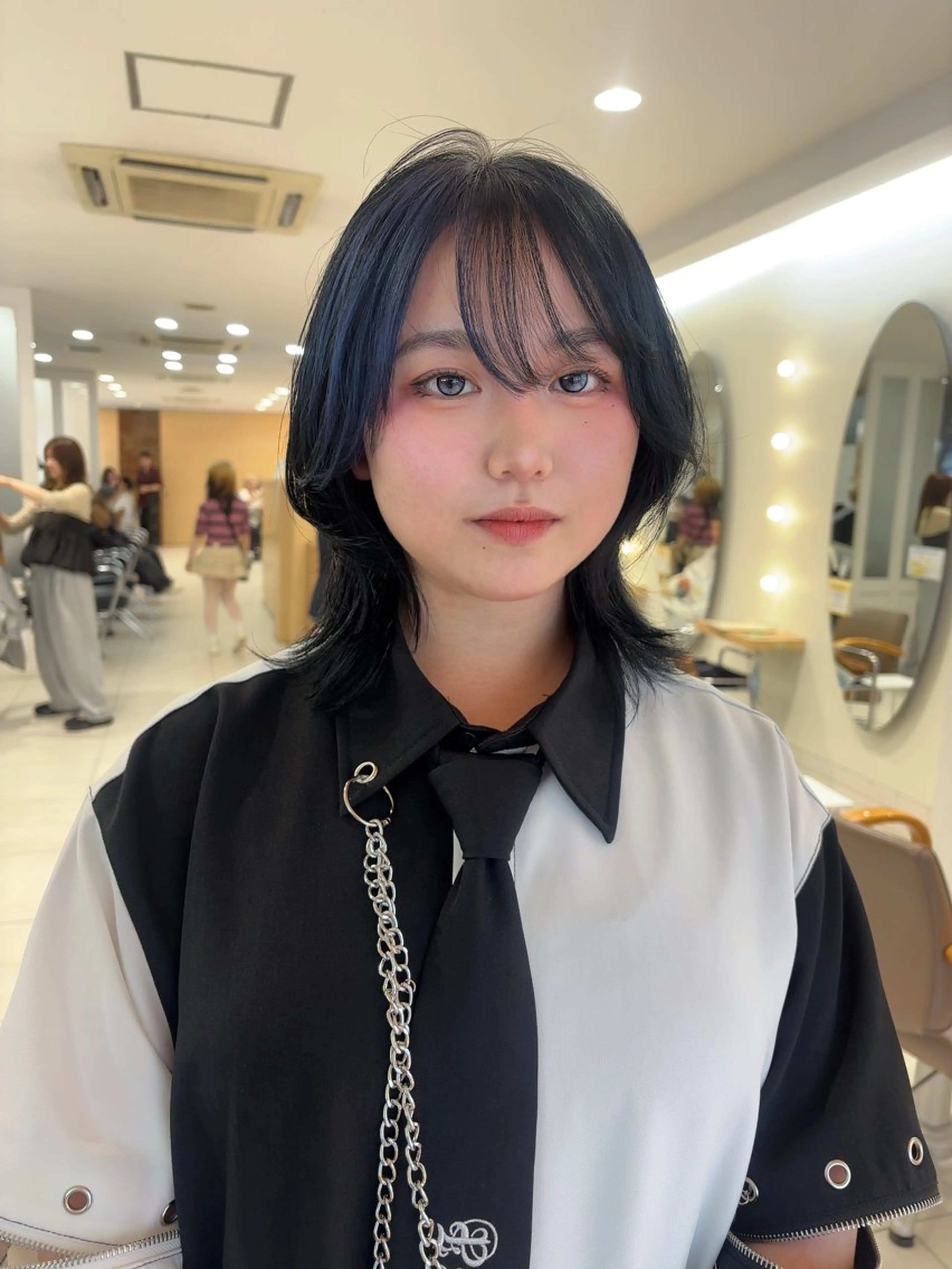 ミディアム カラー 💈メンズパーマ カラー💈momoのヘアスタイル