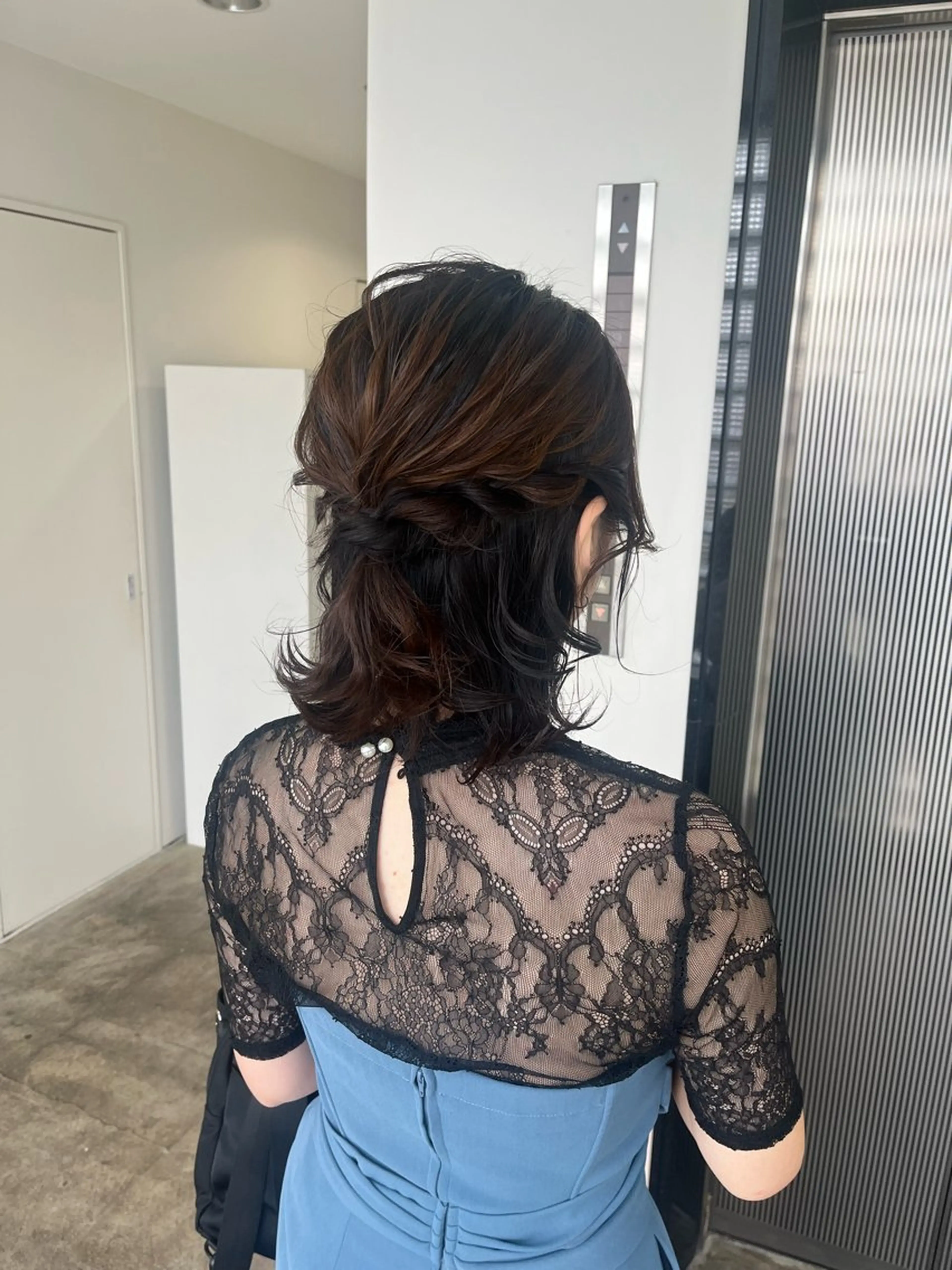 ヘアアレンジ 結婚式・ブライダル ヘアセット 🟡ひろの/ツヤ カラー/髪質改善🟡のヘアスタイル