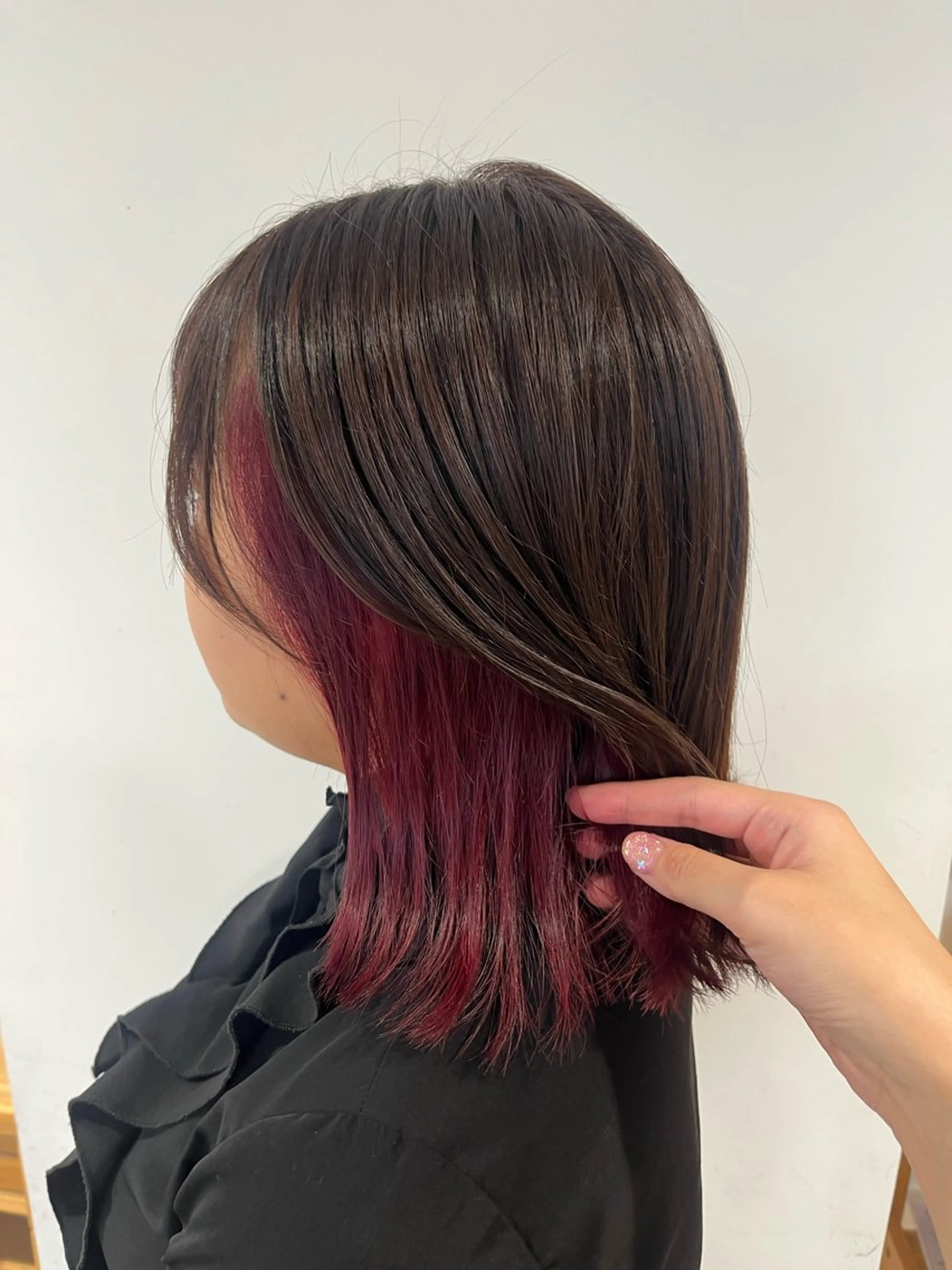 カラー ピンクカラー ヘアカラー 和泉田 真白のヘアスタイル