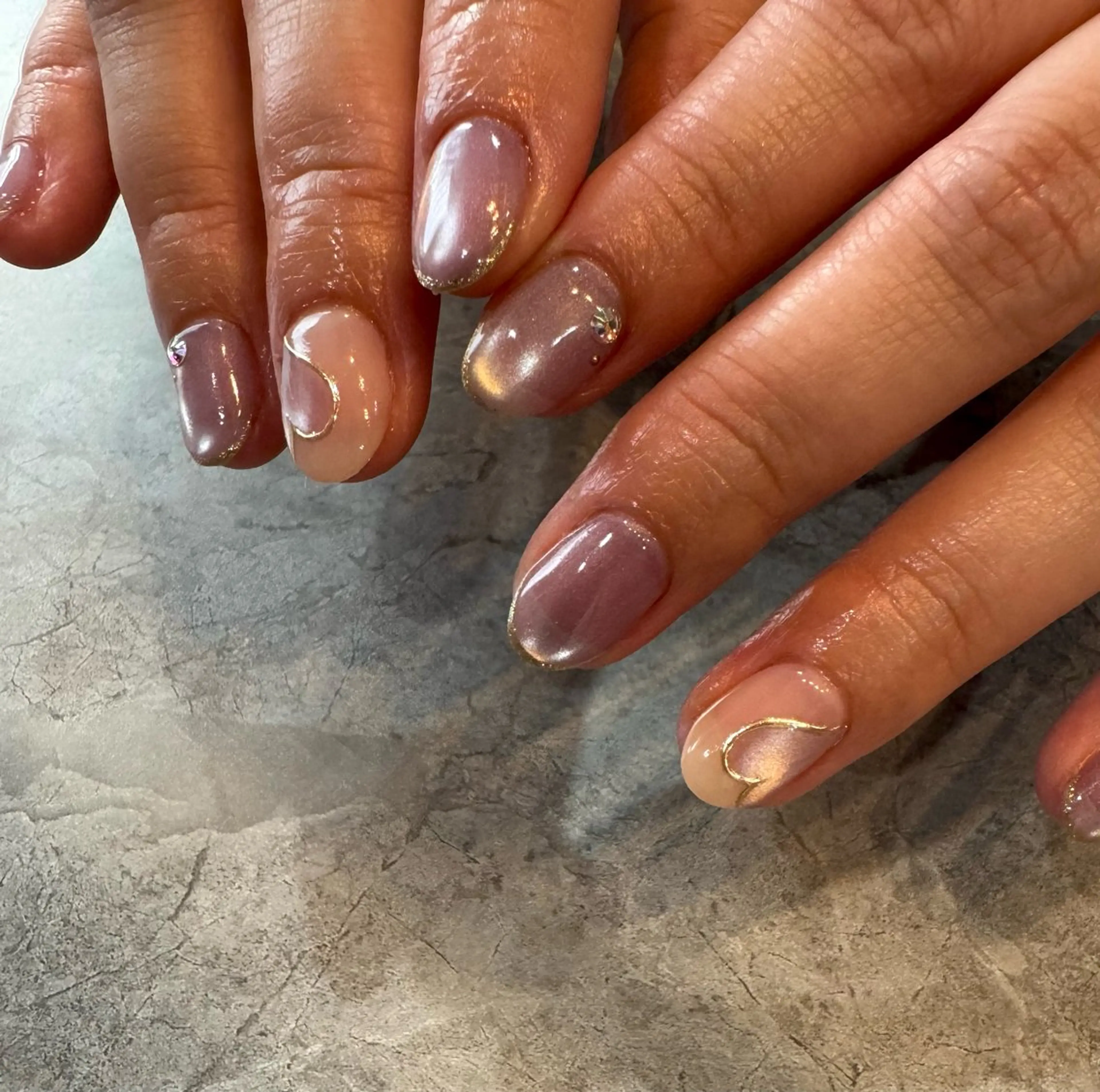 ネイル アートネイル マグネットネイル ハンドネイル Blé nailのネイルデザイン