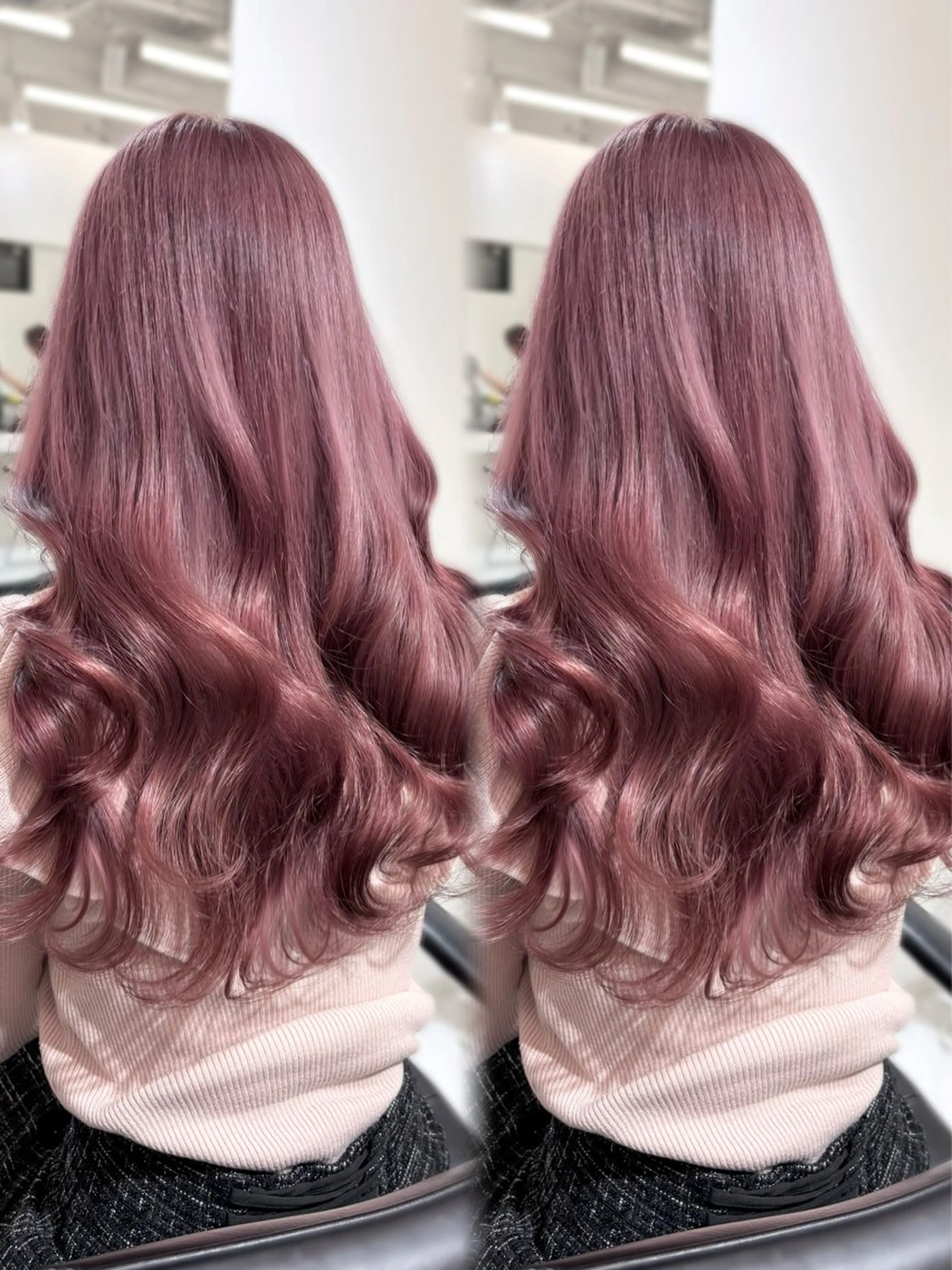 ロング カラー ベージュカラー ブリーチ ケアブリーチ ダブルカラー ラベンダーカラー ヘアカラー トリートメント 盛れる顔周り🤍渋谷 Risa🎀のヘアスタイル