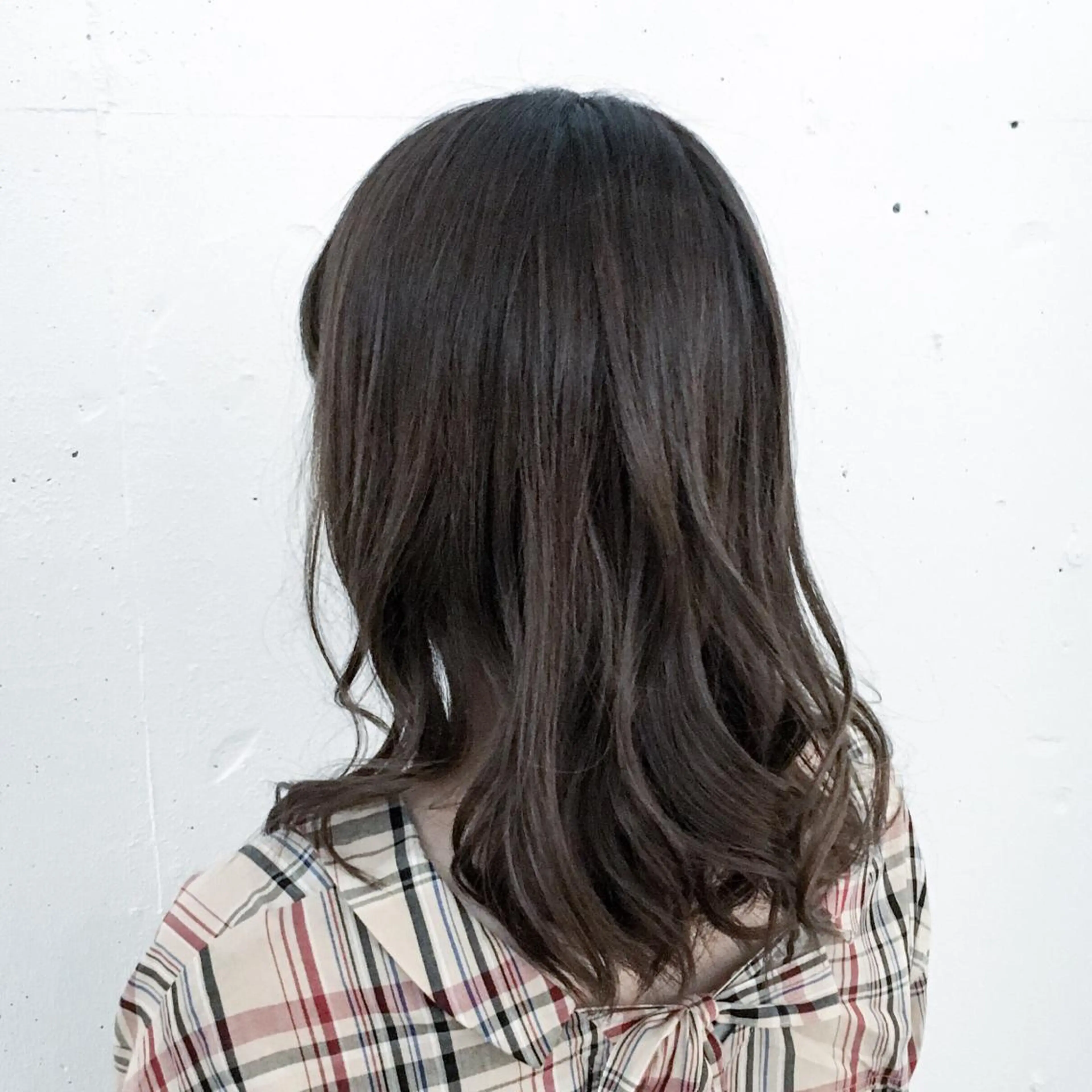 セミロング カラー パーマ カット ヘアカラー パーマ トミタ アツシのヘアスタイル