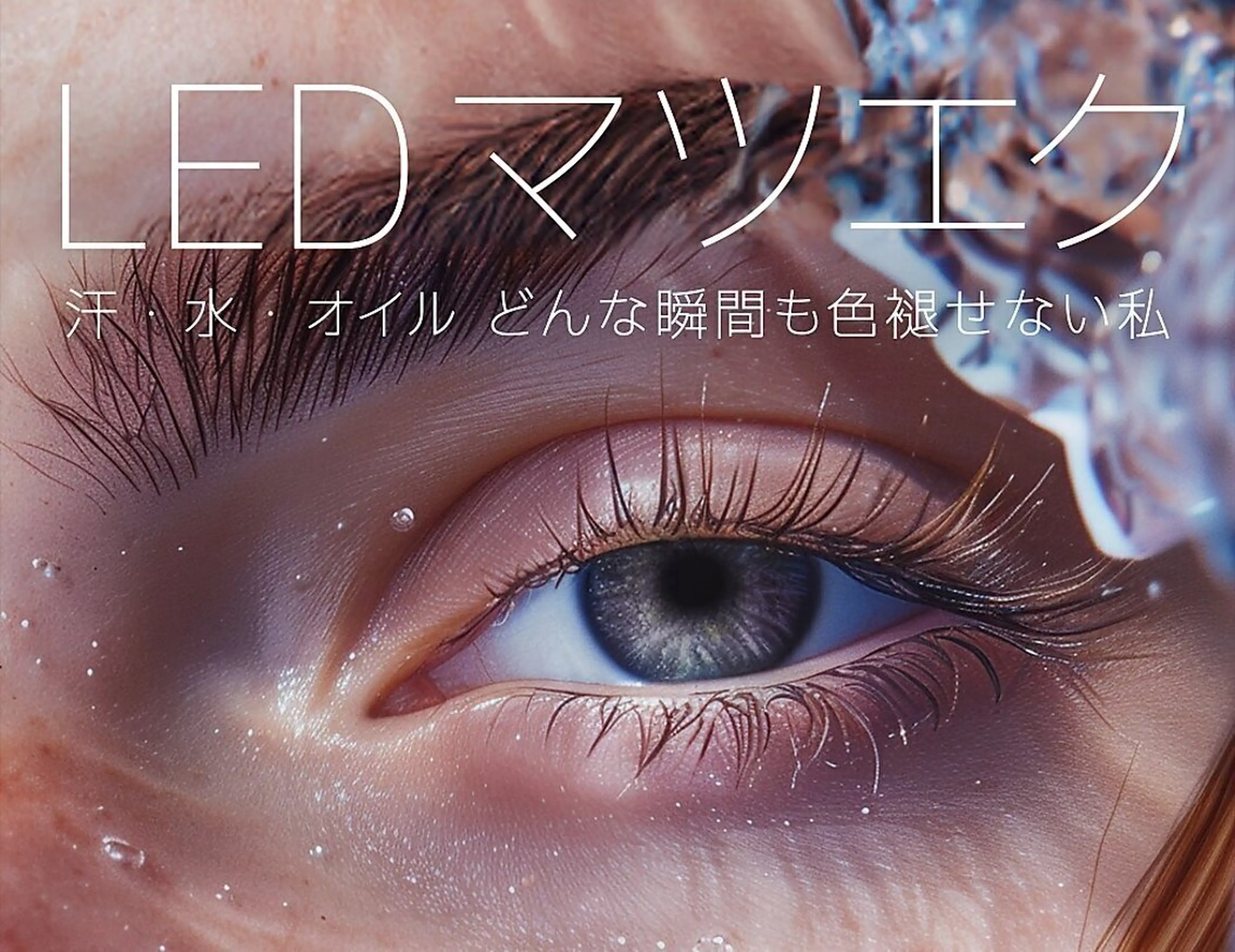 ≪圧倒的持続力≫雨にも汗にも強い!最新LEDフラットラッシュ 80本の写真
