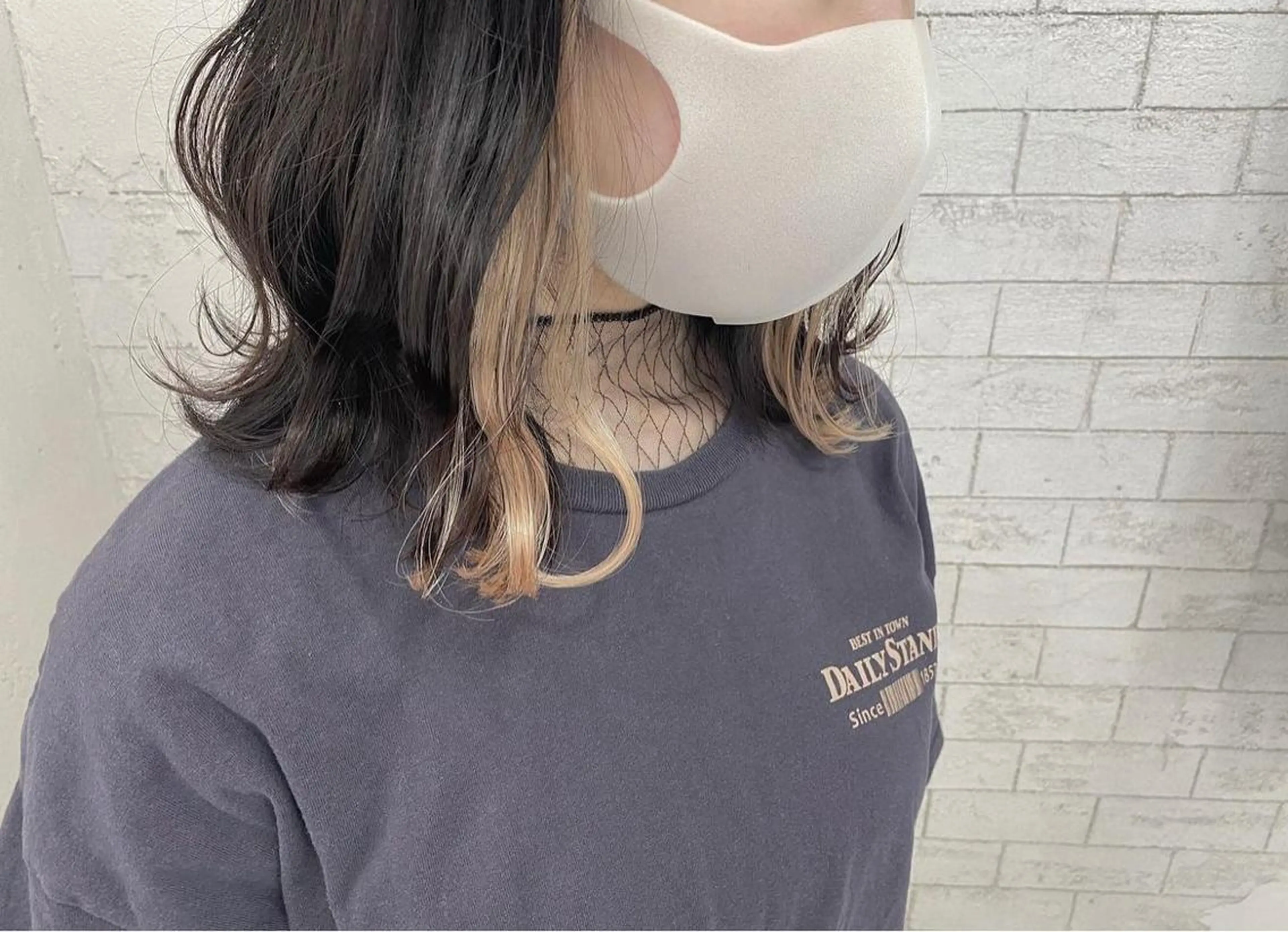 ミディアム 韓国風透明感カラー 💎YUI💎のヘアスタイル