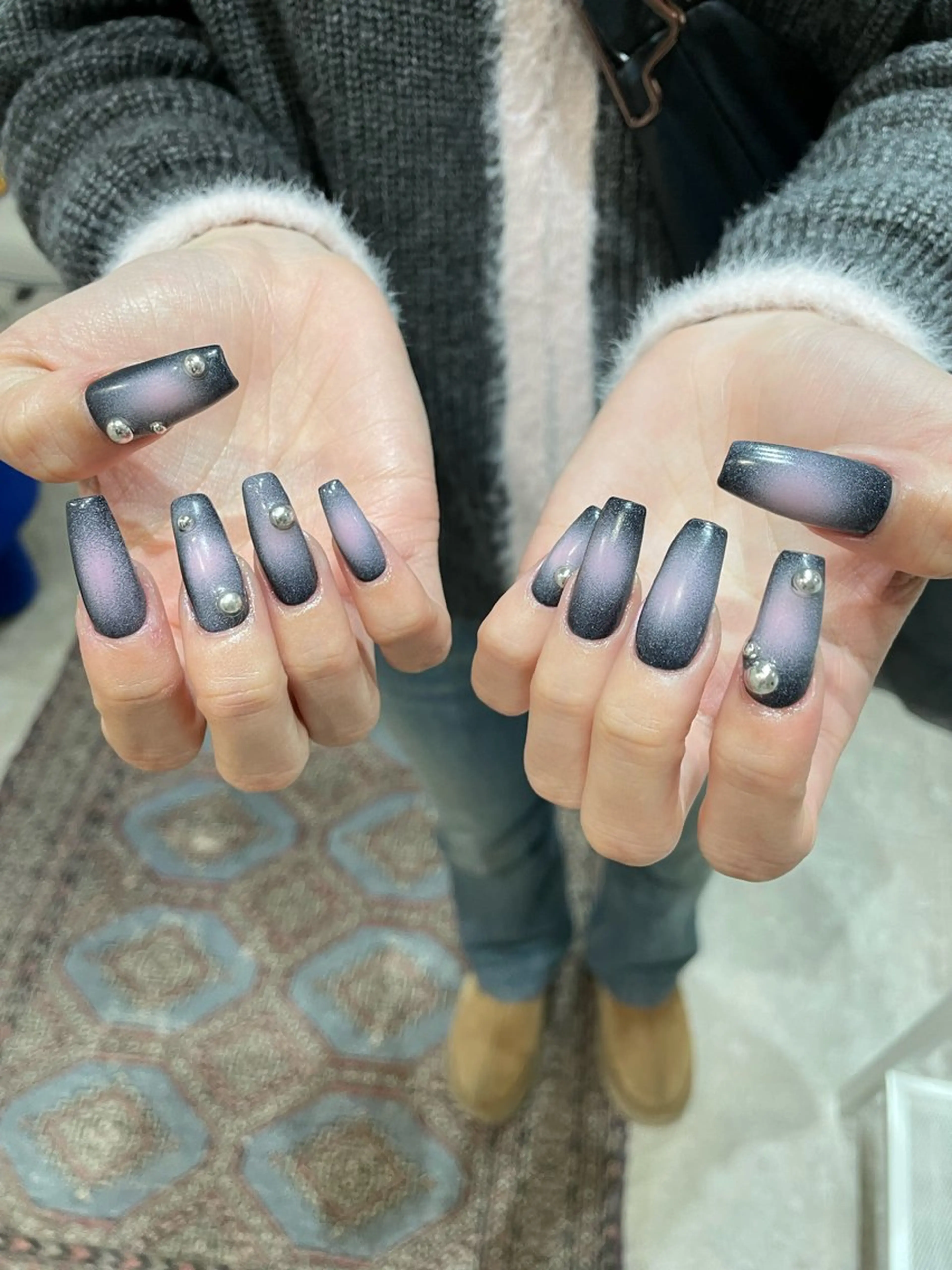 ネイル ハンドネイル Cleo 名古屋駅店 🖤Seraのネイルデザイン