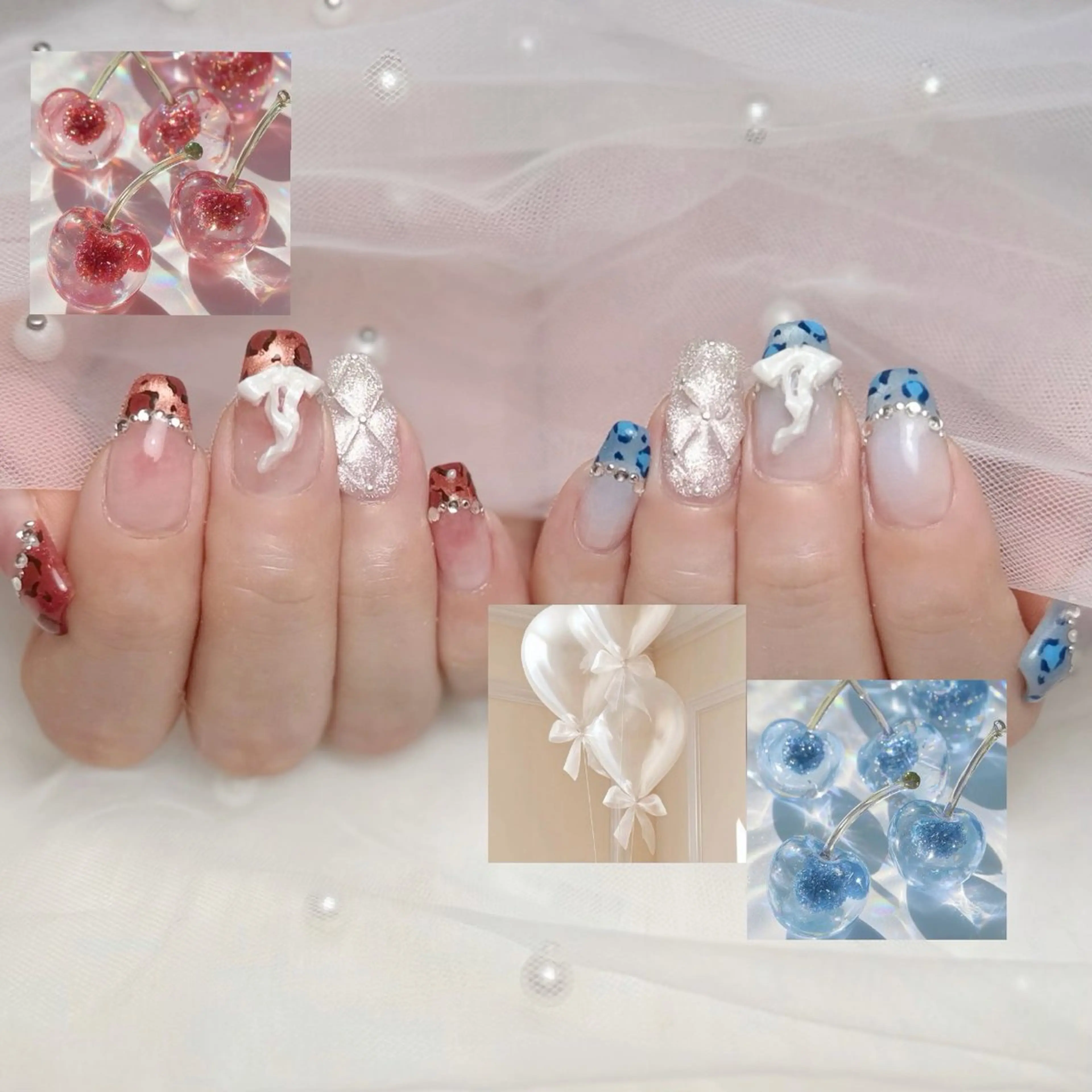 ネイル アニマル柄 アートネイル フレンチネイル 持ち込み ハンドネイル Kudo Izumiのネイルデザイン