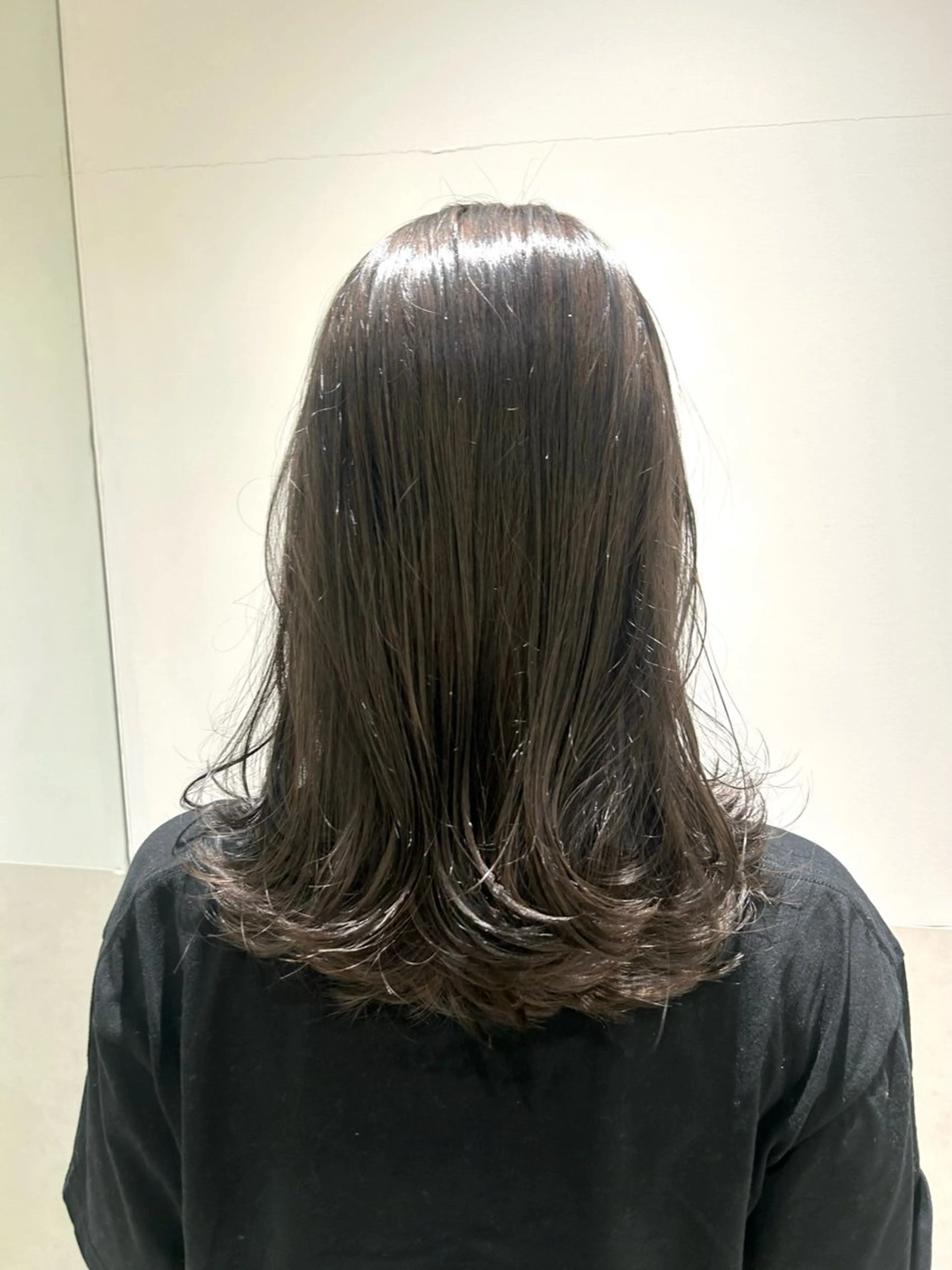 ミディアム カラー ブラウンカラー オリーブブラウン 🤍垢抜け♡透明感 カラーmoeka🤍のヘアスタイル