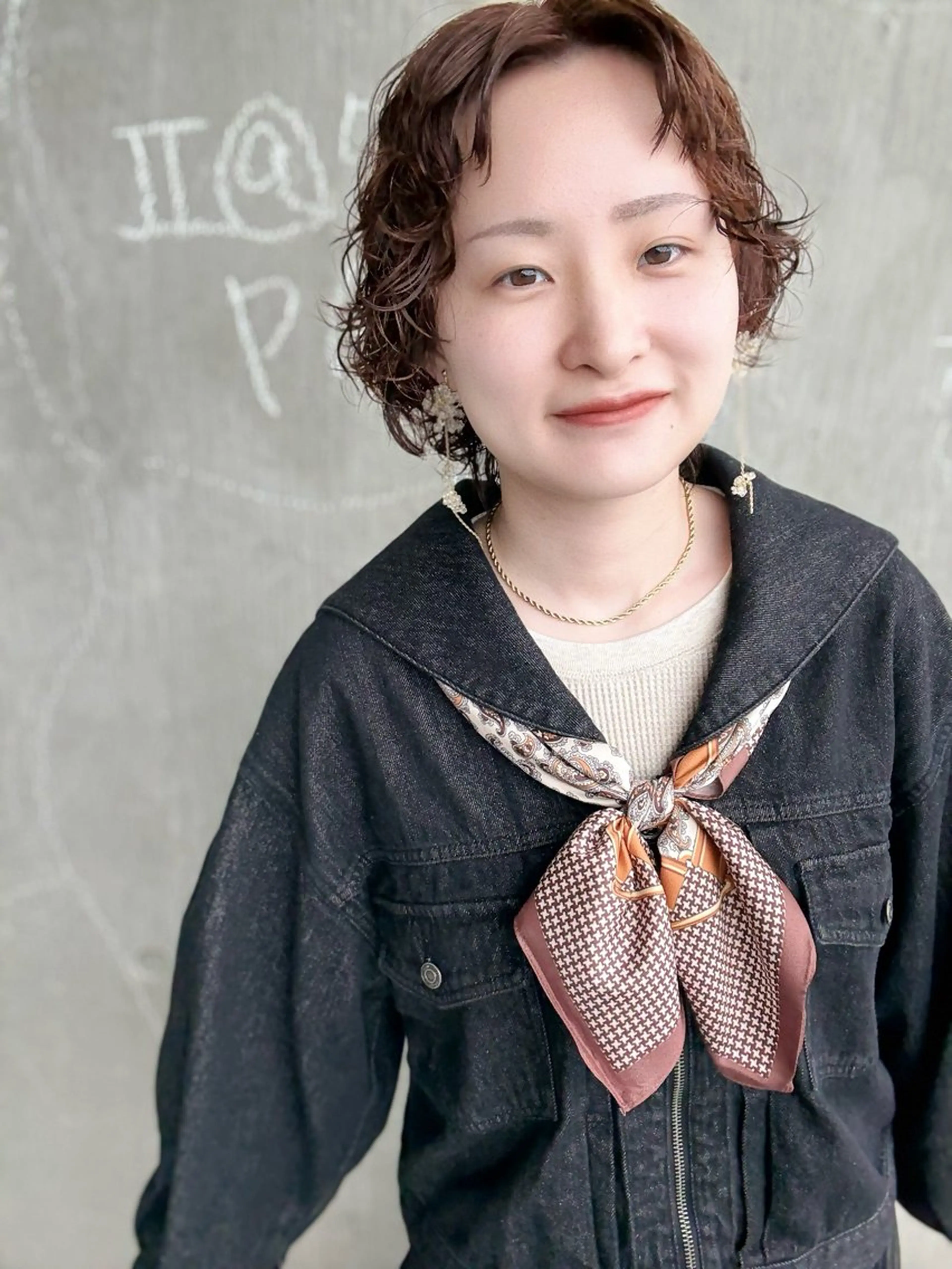 ショート パーマ ちほ /ボブスタイルのヘアスタイル