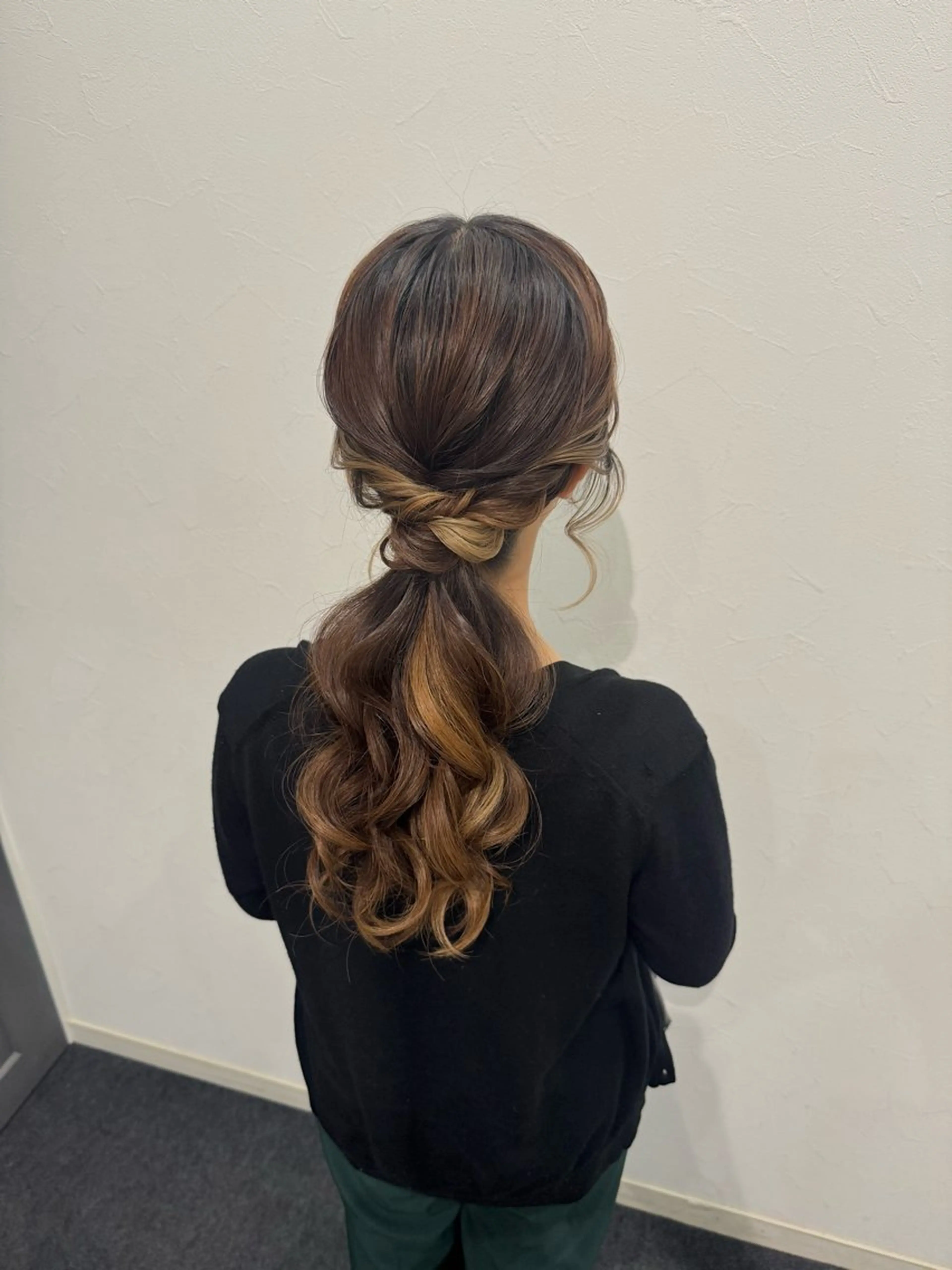 ヘアアレンジ ポニーテール ヘアセット Total  Salon Mikazuki所属・Mikazuki オーナーTeradaのマツエク・マツパデザイン