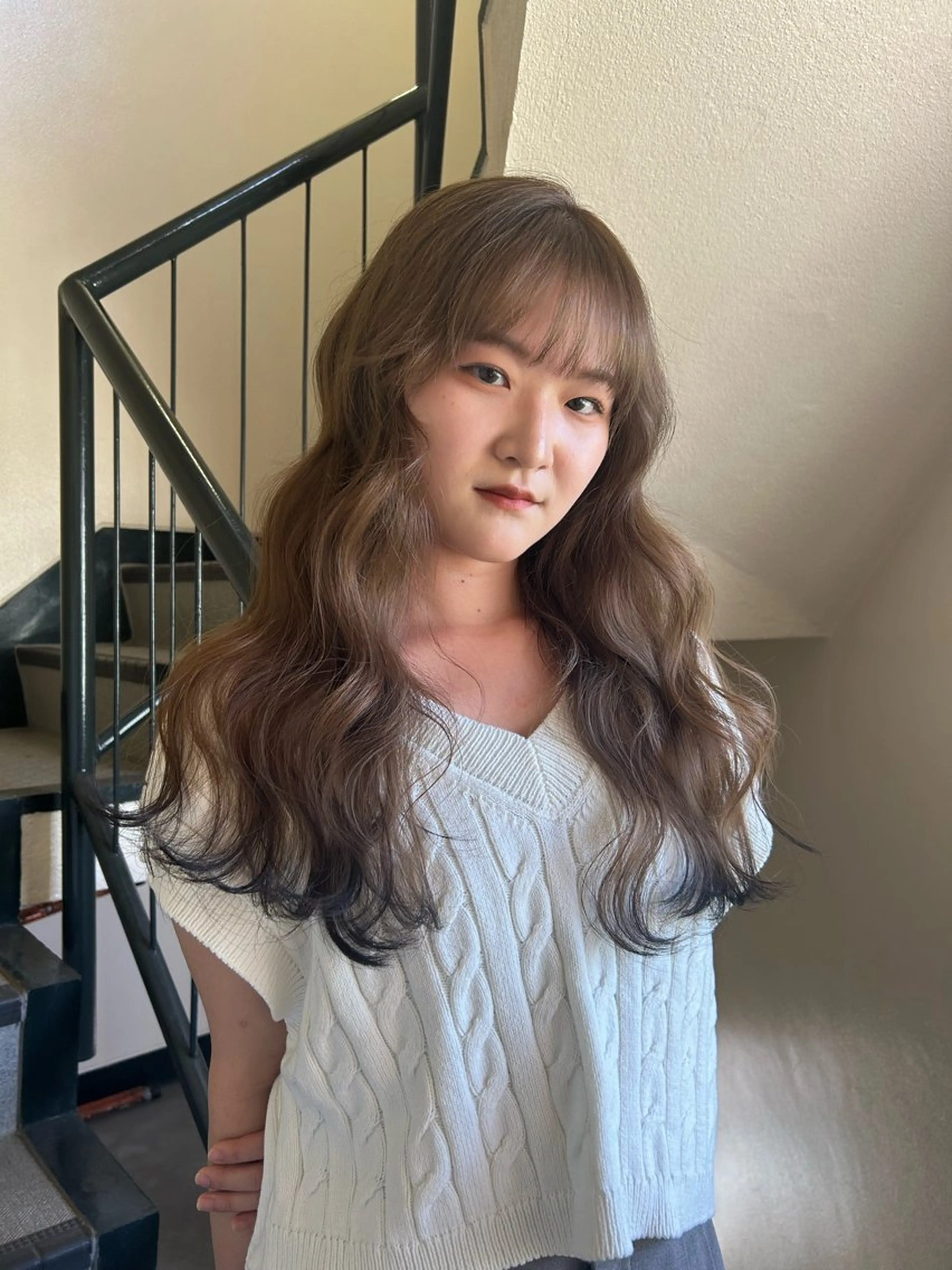 ロング カラー ヘアアレンジ ヘアカラー ☕️結【suii.】 ボブ/ヘアセット☕️のヘアスタイル