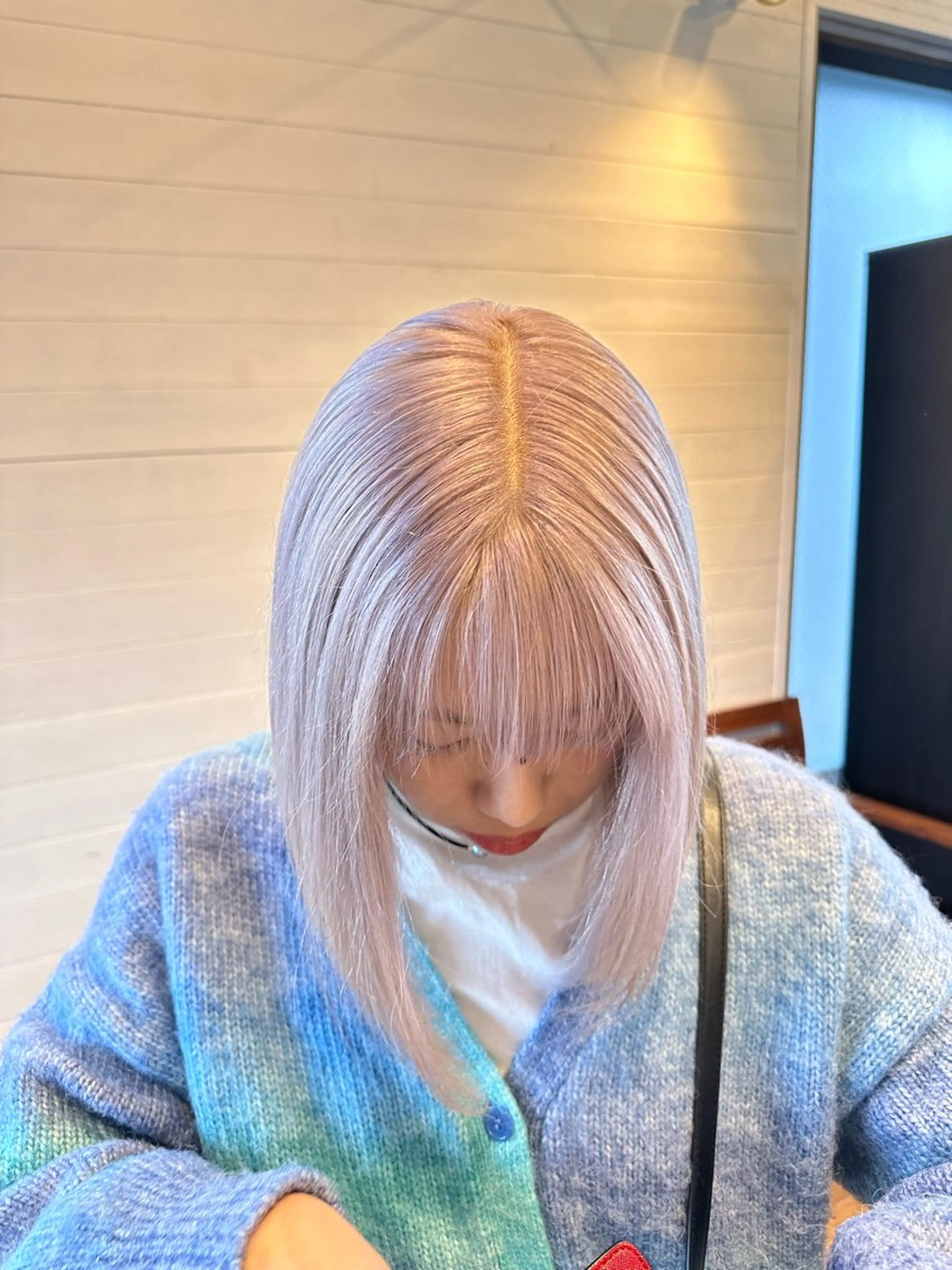 ミディアム カラー カット ヘアカラー トリートメント ヘアセット 【バレイヤージュ】 🔥メンズRYUTAのヘアスタイル