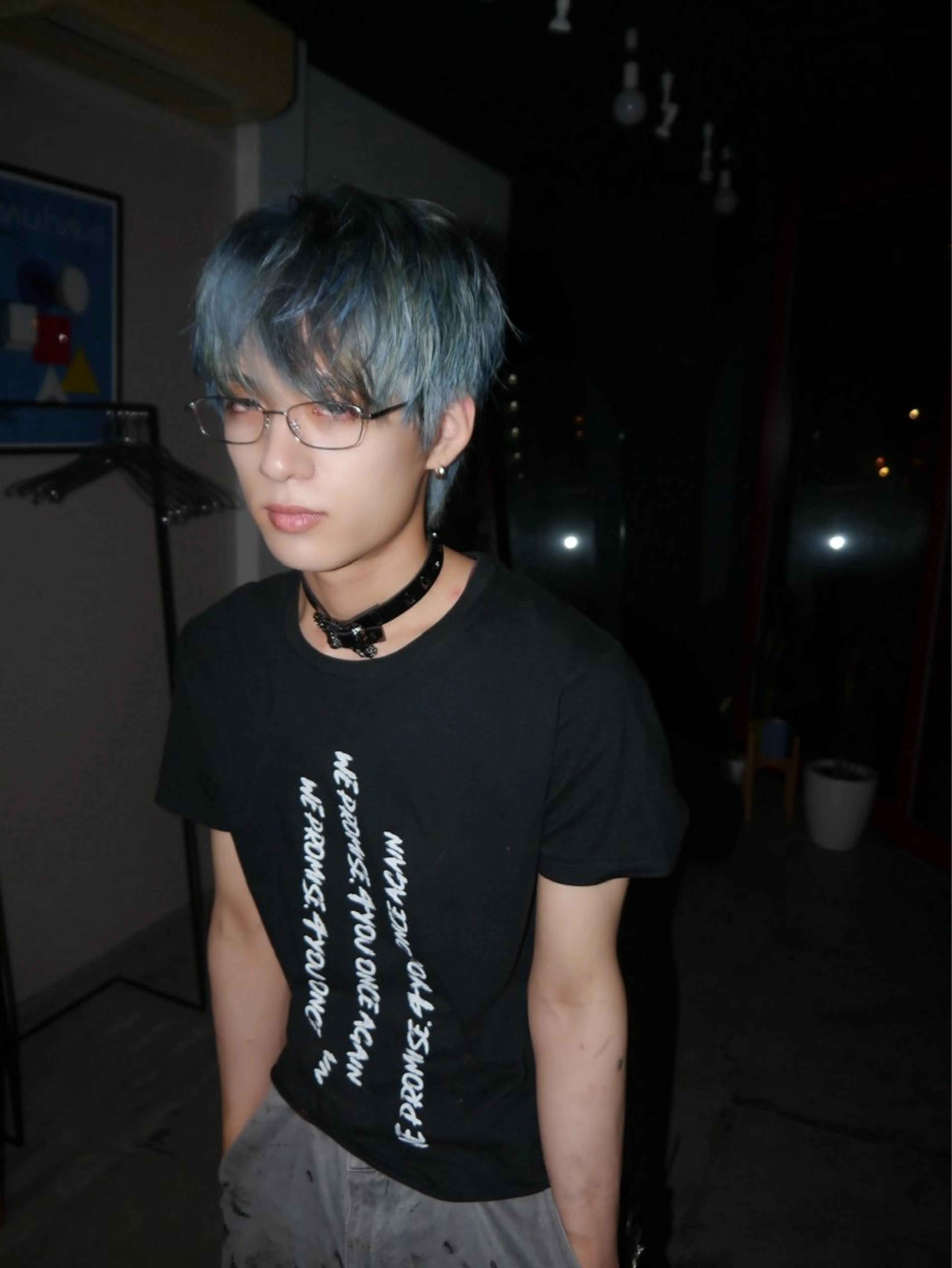 ミディアム カラー メンズ ヘアカラー ホワイトカラー/梅田 デザインカラー/しんのヘアスタイル