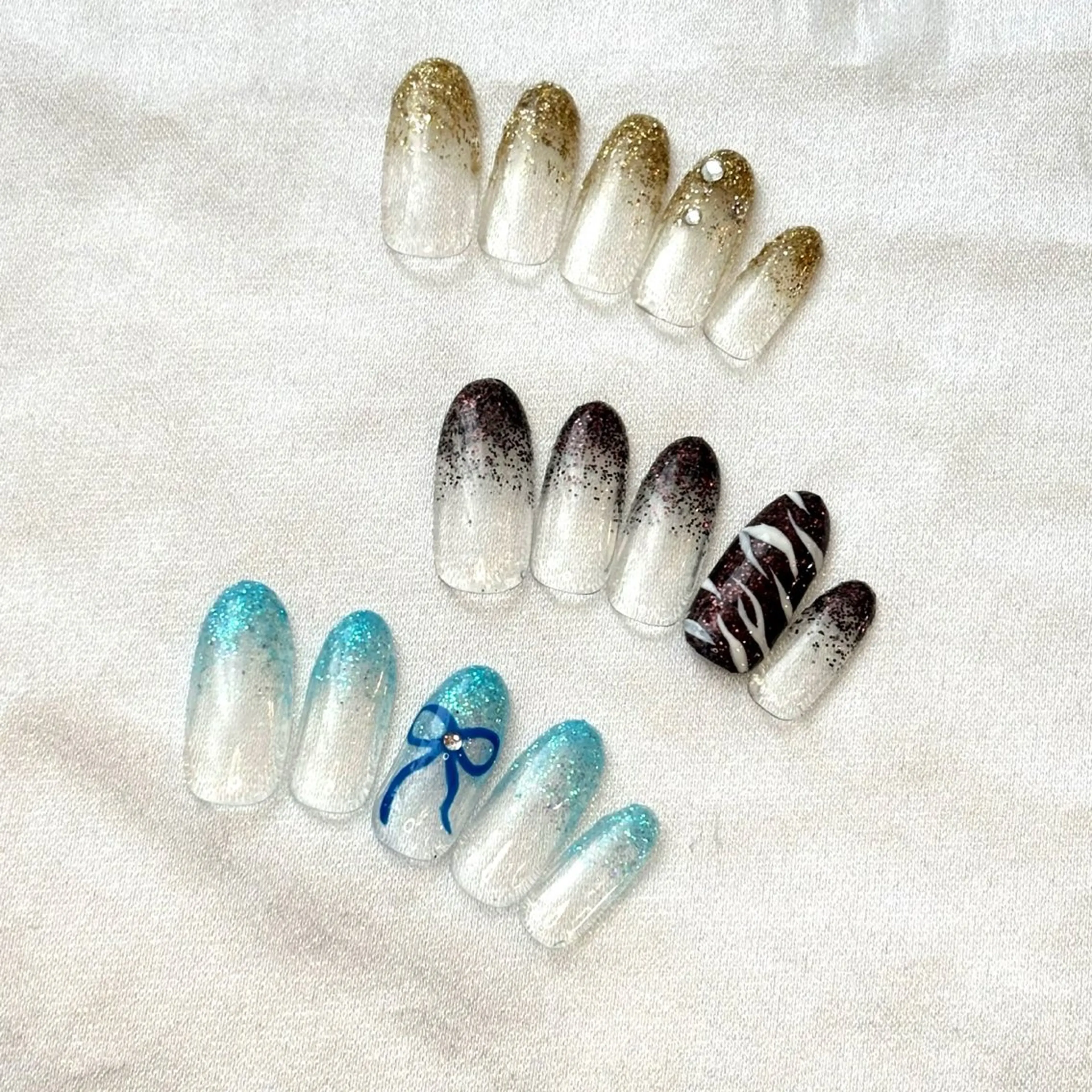 ネイル グラデーション ラメ(グリッター) ラメグラデーション altino nailgardenのネイルデザイン