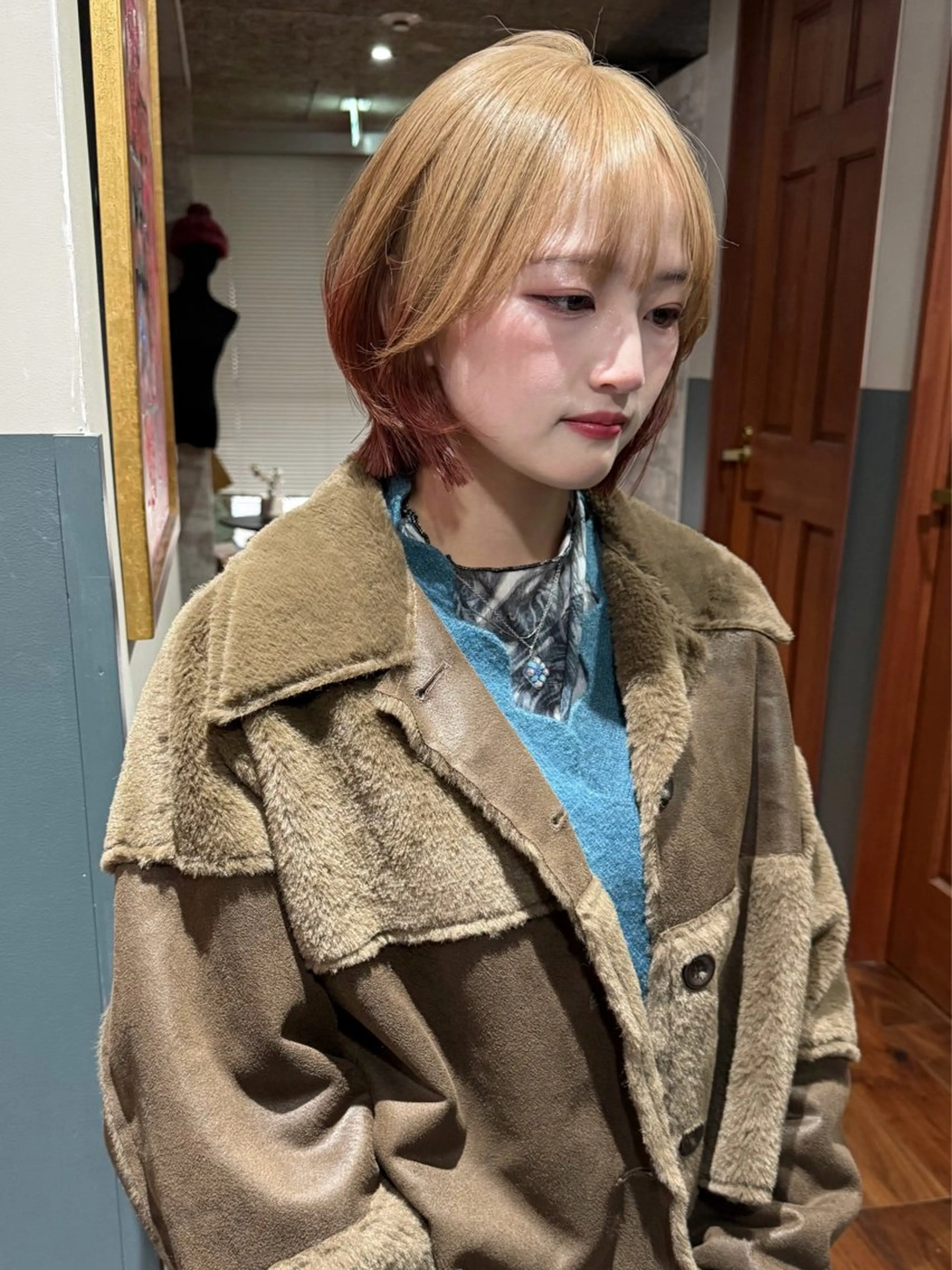 ショート カラー 卒業式のヘアスタイル カット ヘアカラー トリートメント mai / linoah˚✧のヘアスタイル