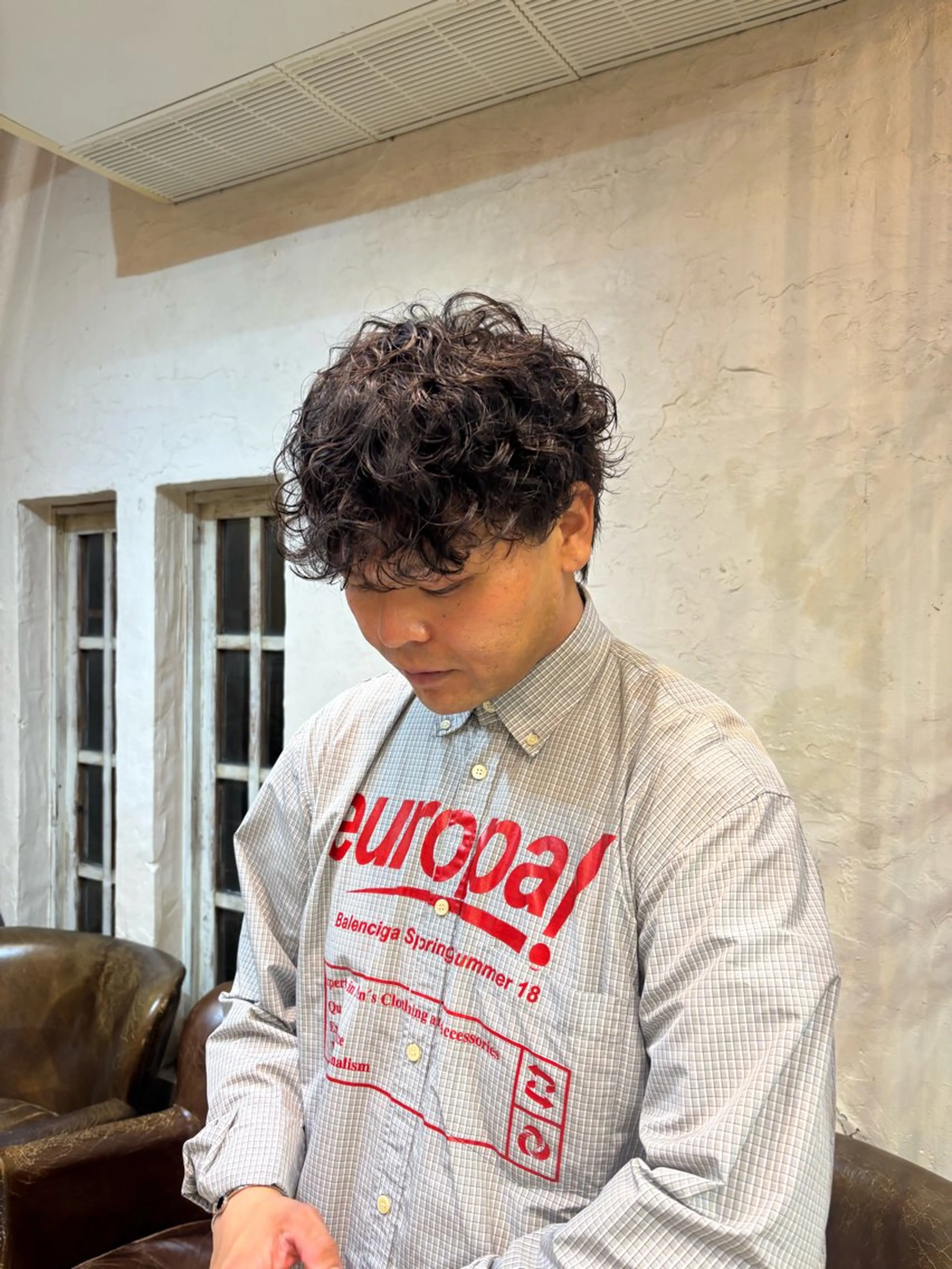 パーマ メンズ メンズパーマ プードルパーマ プードルパーマ cocoa🎀 透明感カラー/パーマのヘアスタイル