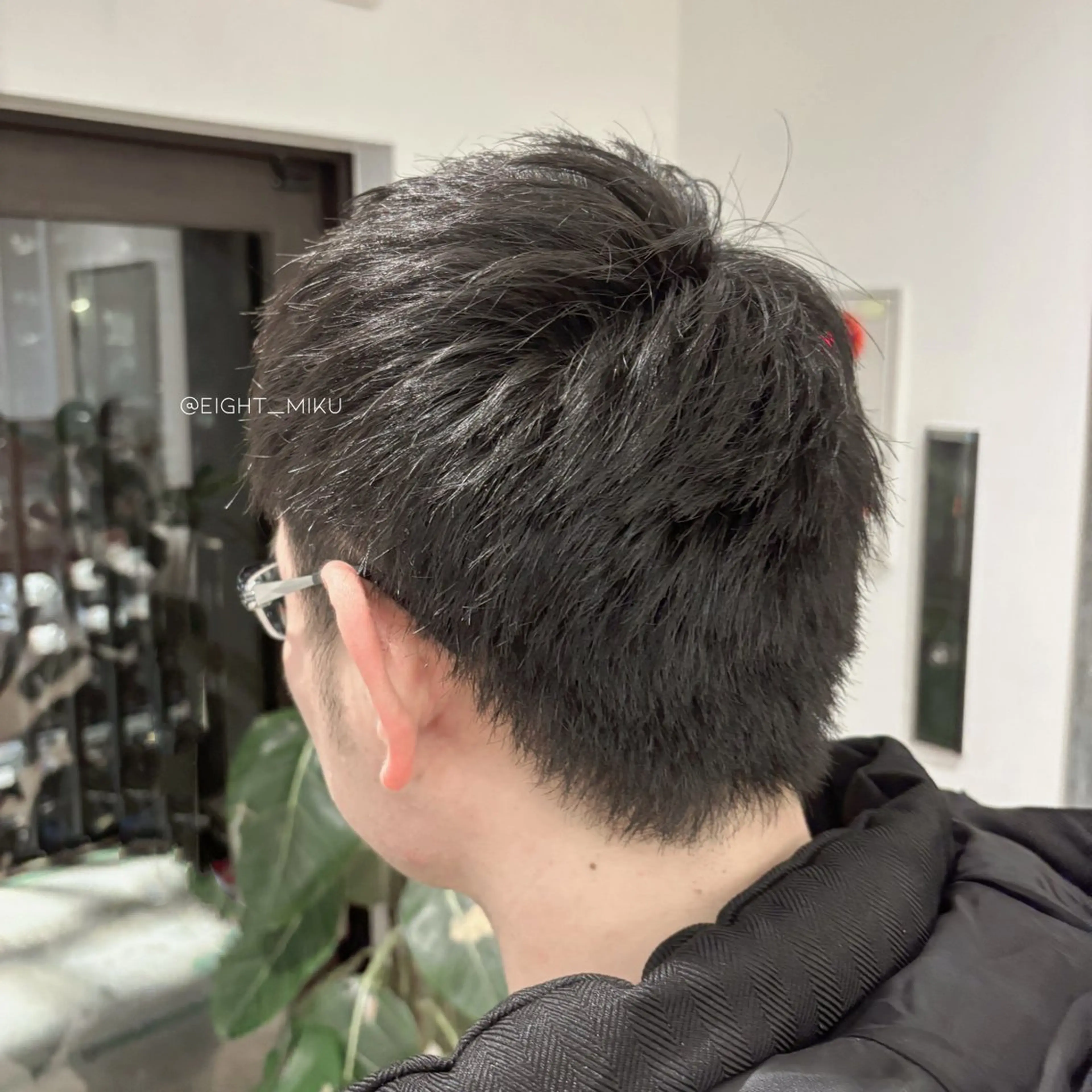 メンズ miku🖤名駅￤顔 周り￤ヘアケアのヘアスタイル