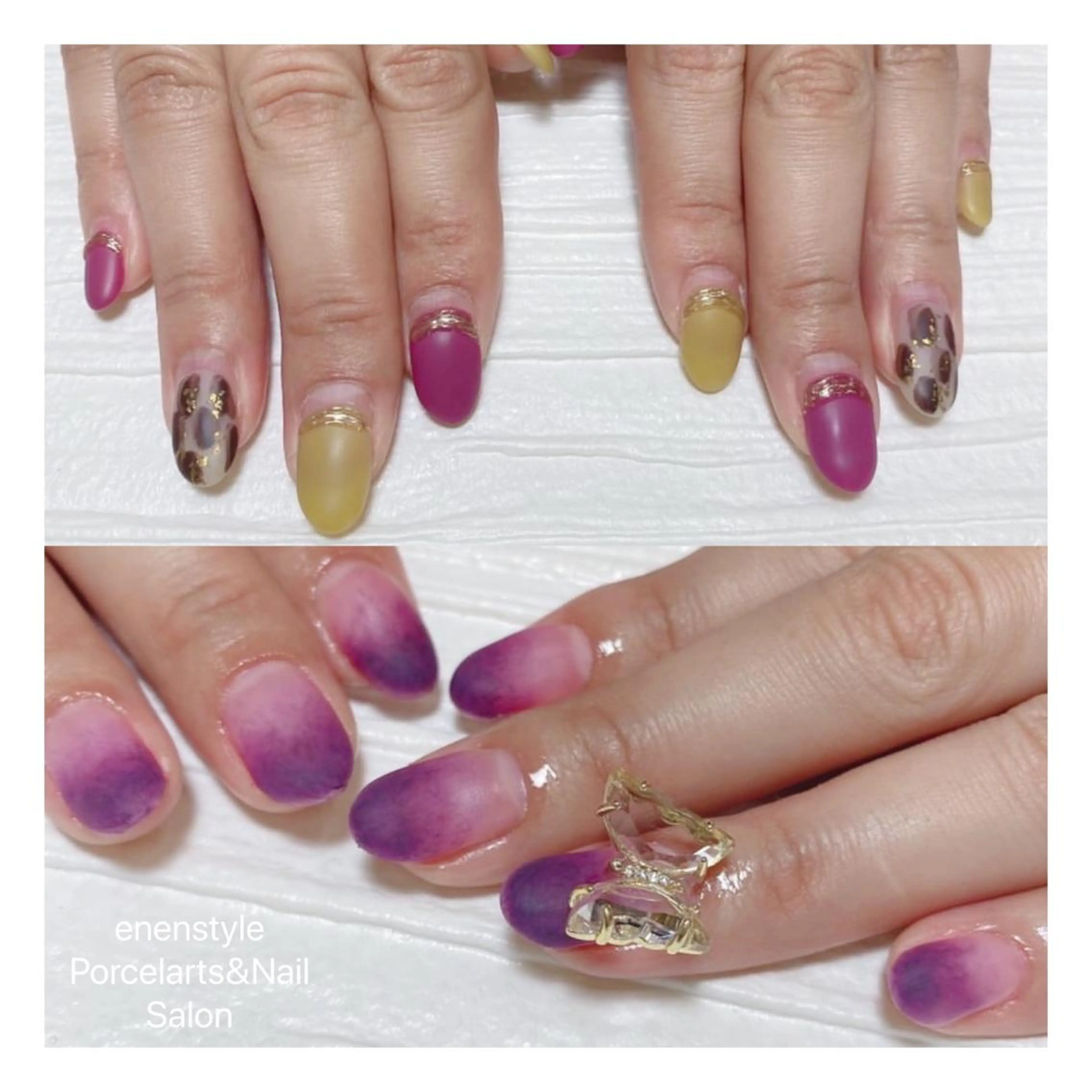 ミディアム ネイル ハンドネイル 👑enen style👑のネイルデザイン