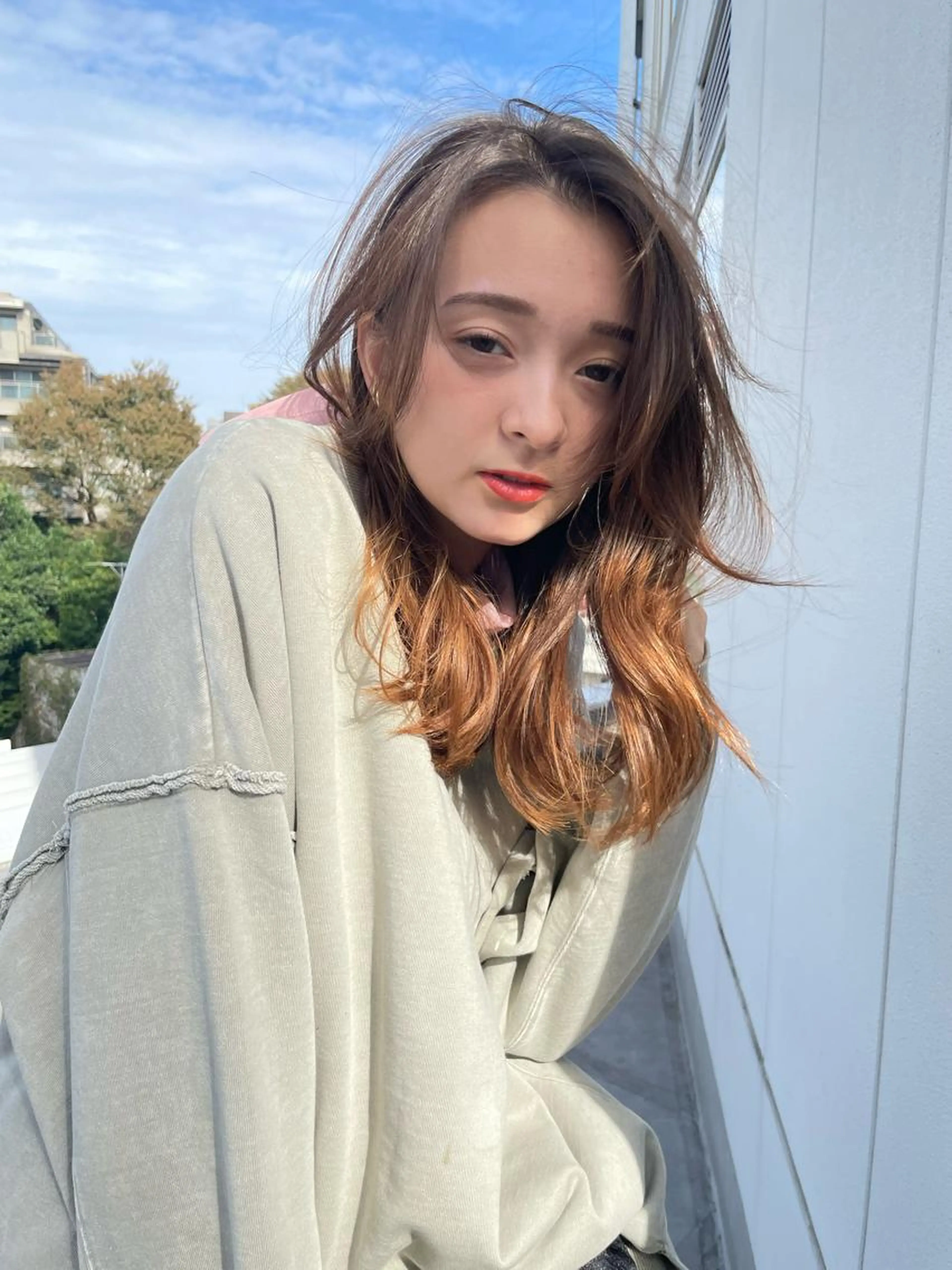 ✨🧡ブリーチ無しのダブルカラー🧡✨ダブルカラー+うる艶ウォータートリートメントの写真