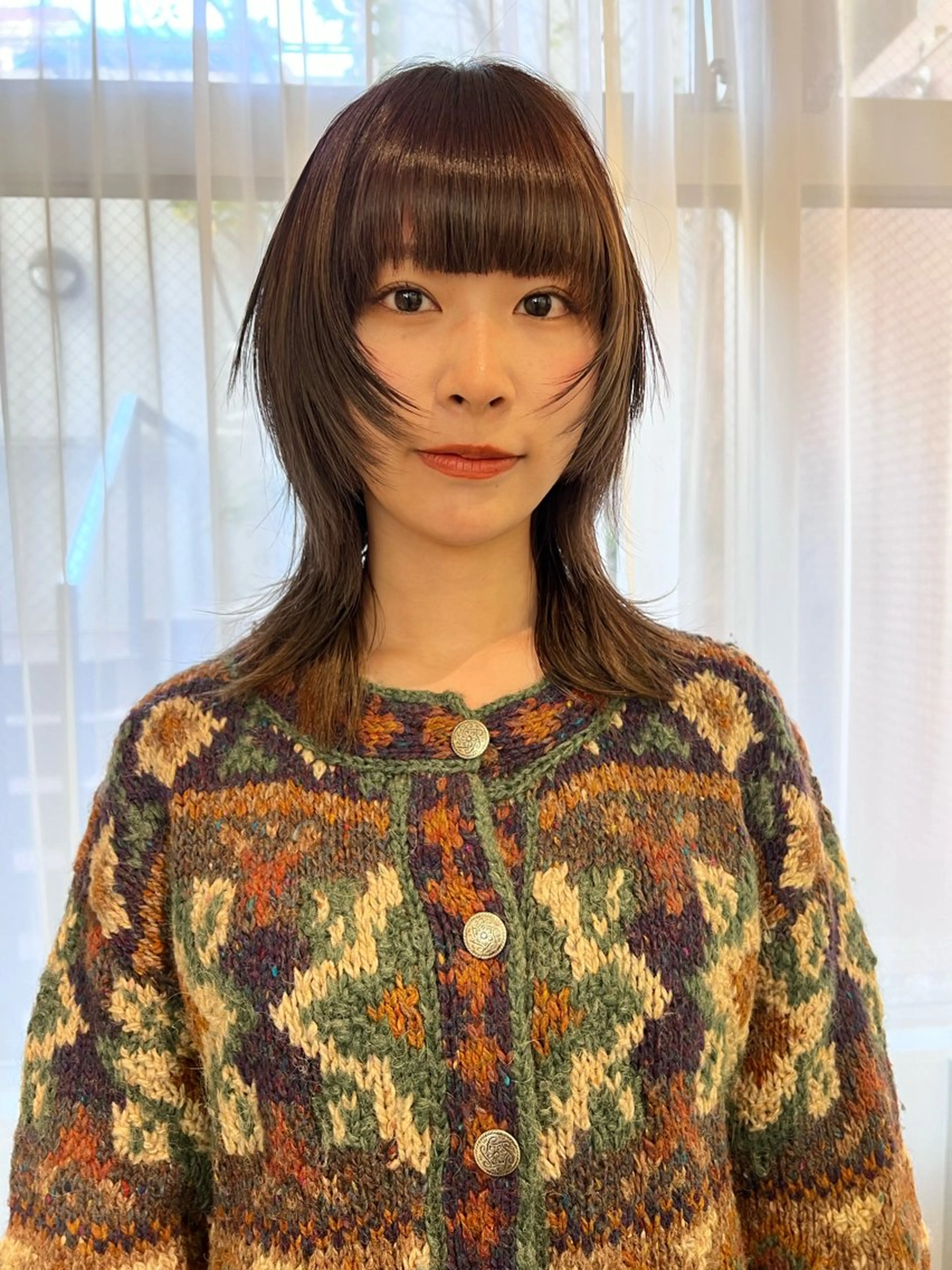 セミロング カラー 圧倒的デザイン力 店長🎨RENAのヘアスタイル