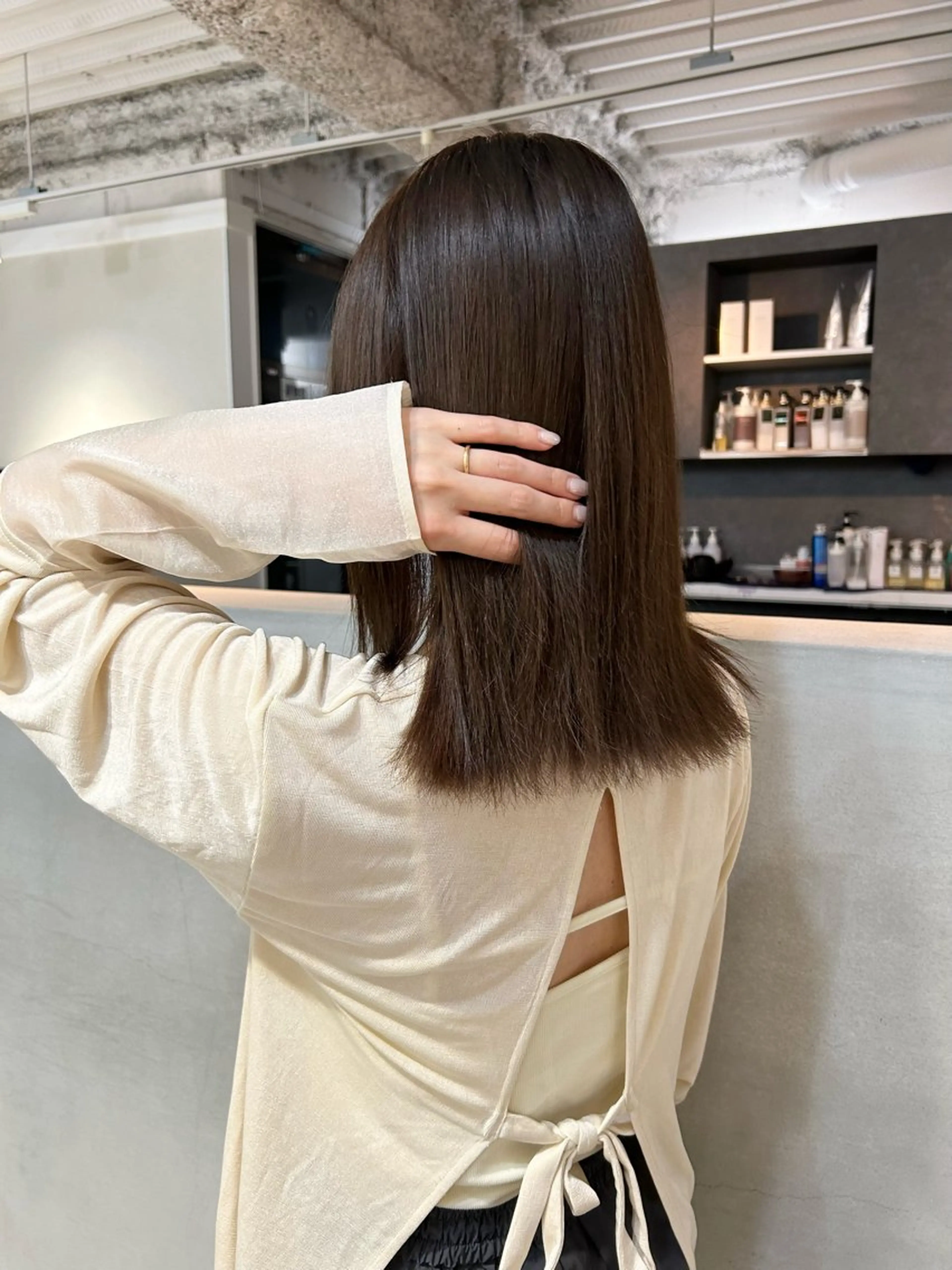 カラー ヘアカラー やさかわ ももかのヘアスタイル