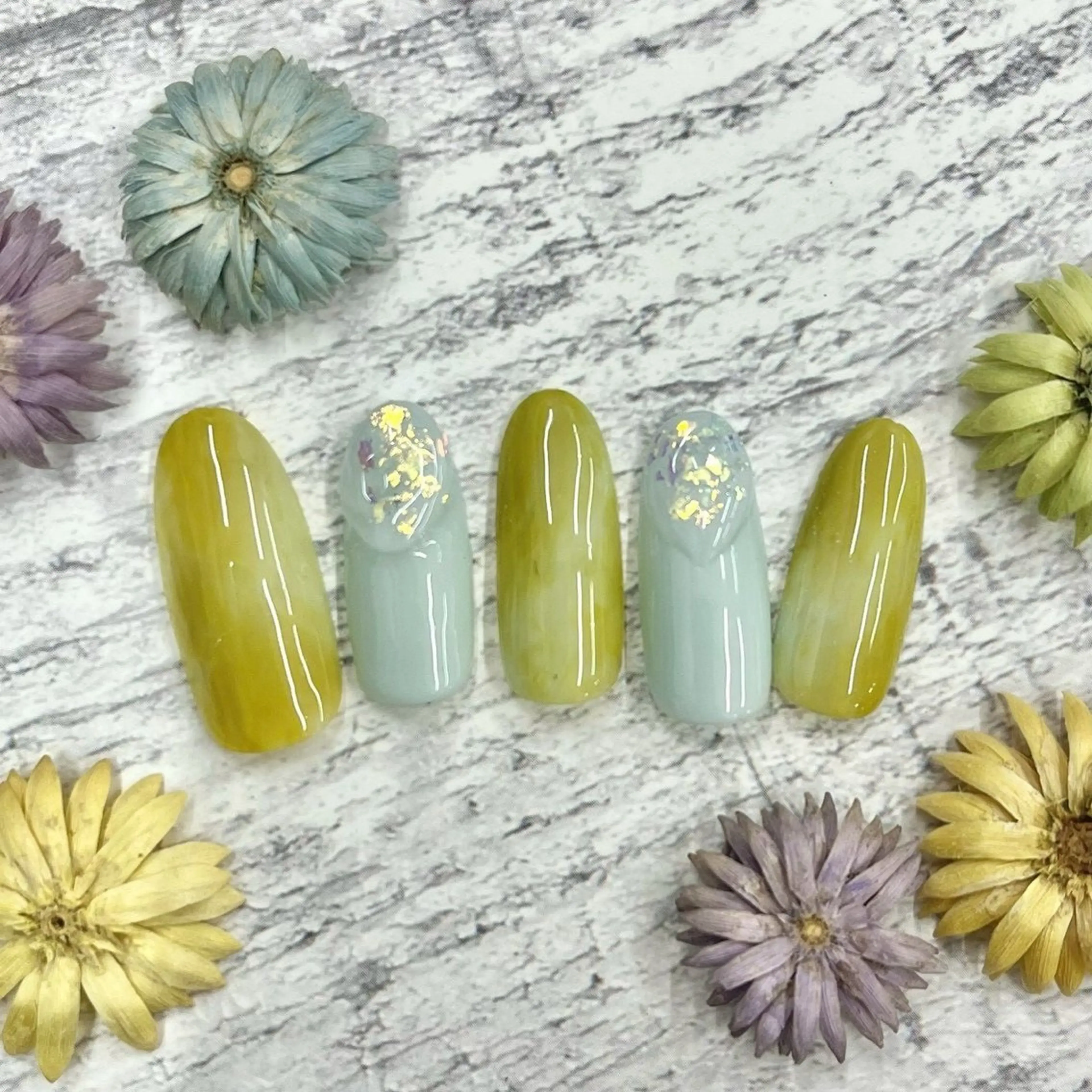 ネイル ⭐︎休業中の練習⭐︎ JNA認定講師髙橋のネイルデザイン