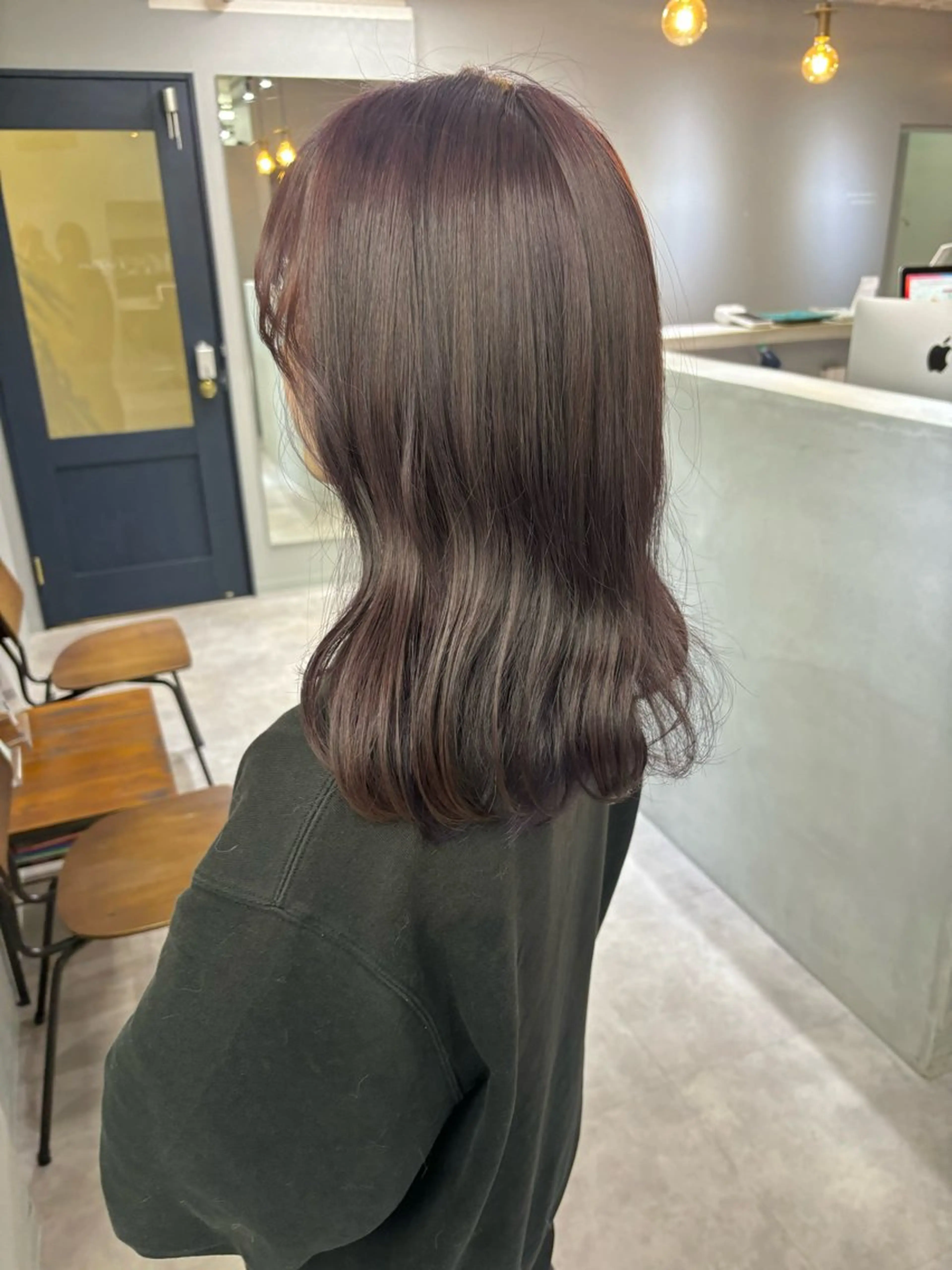 ミディアム カラー パープルカラー きよはらちさき🍑 柔らかカラー🌱🫧のヘアスタイル