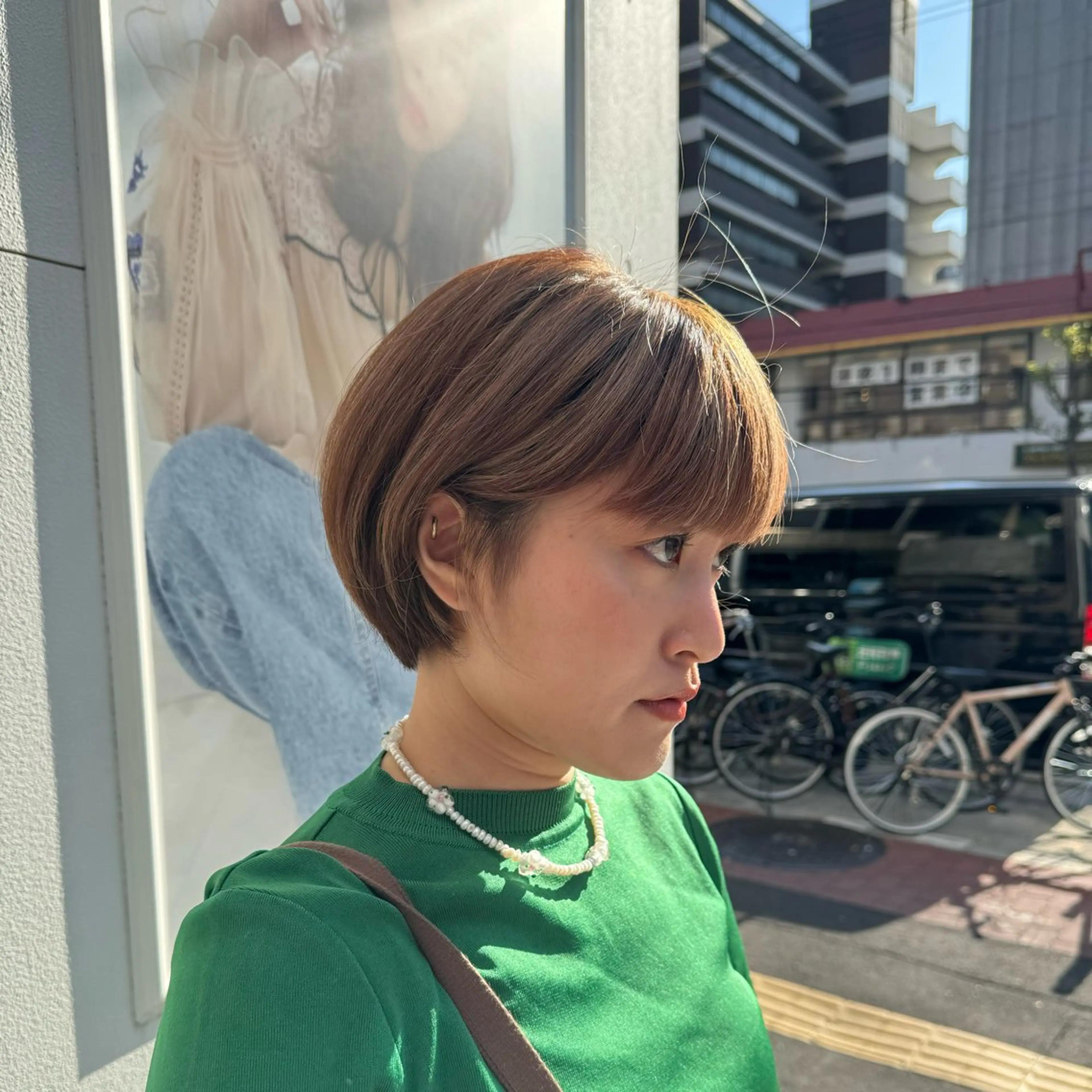 ショート ショート/ボブ パーマ/中原のヘアスタイル