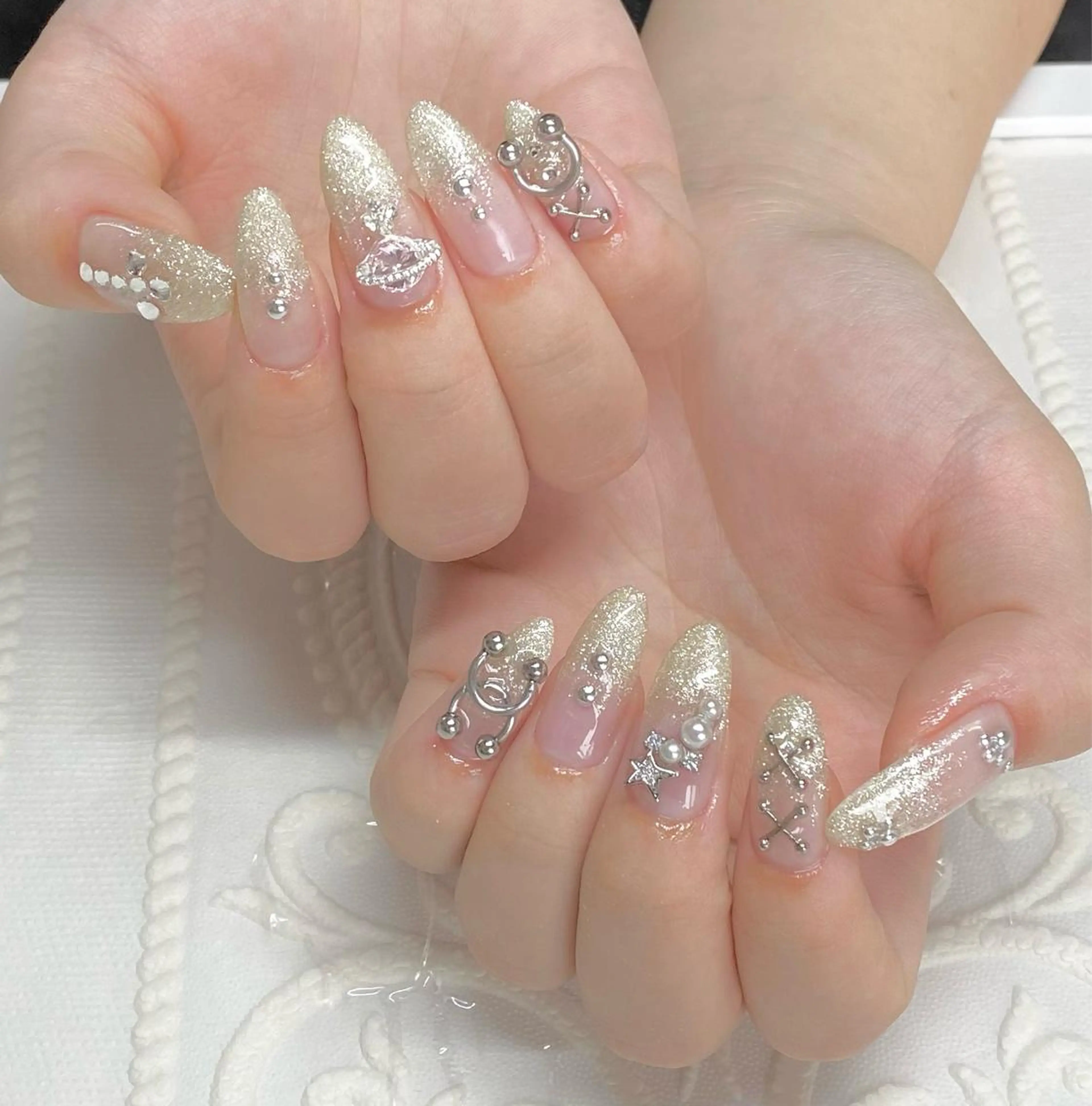 セミロング ネイル アートネイル 持ち込み ハンドネイル LUNE NAILのその他イメージ
