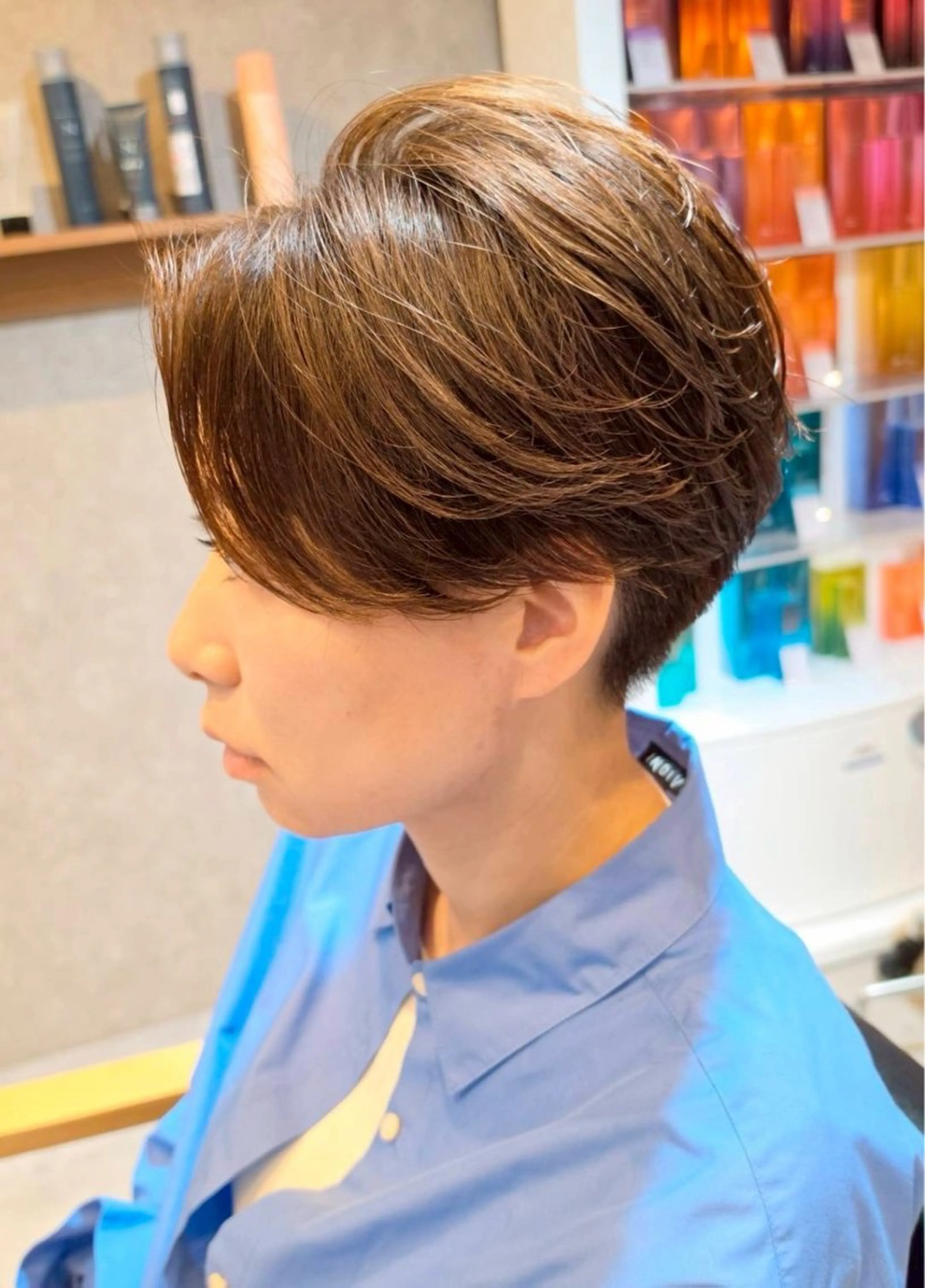 ショート パーマ 岸田 和樹のヘアスタイル