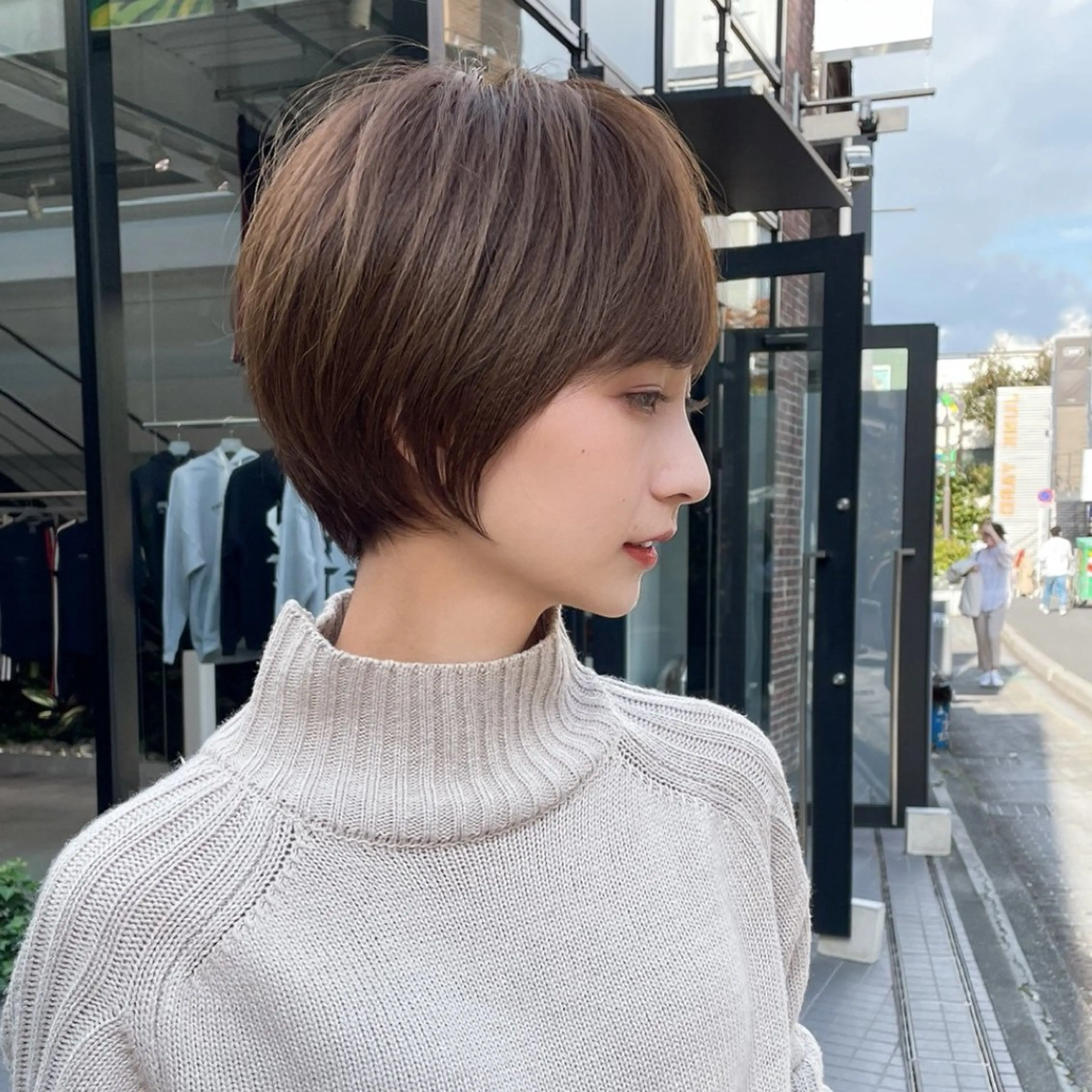 ショート カラー ブリーチなし/暖色/ 透明感/ririkaのヘアスタイル