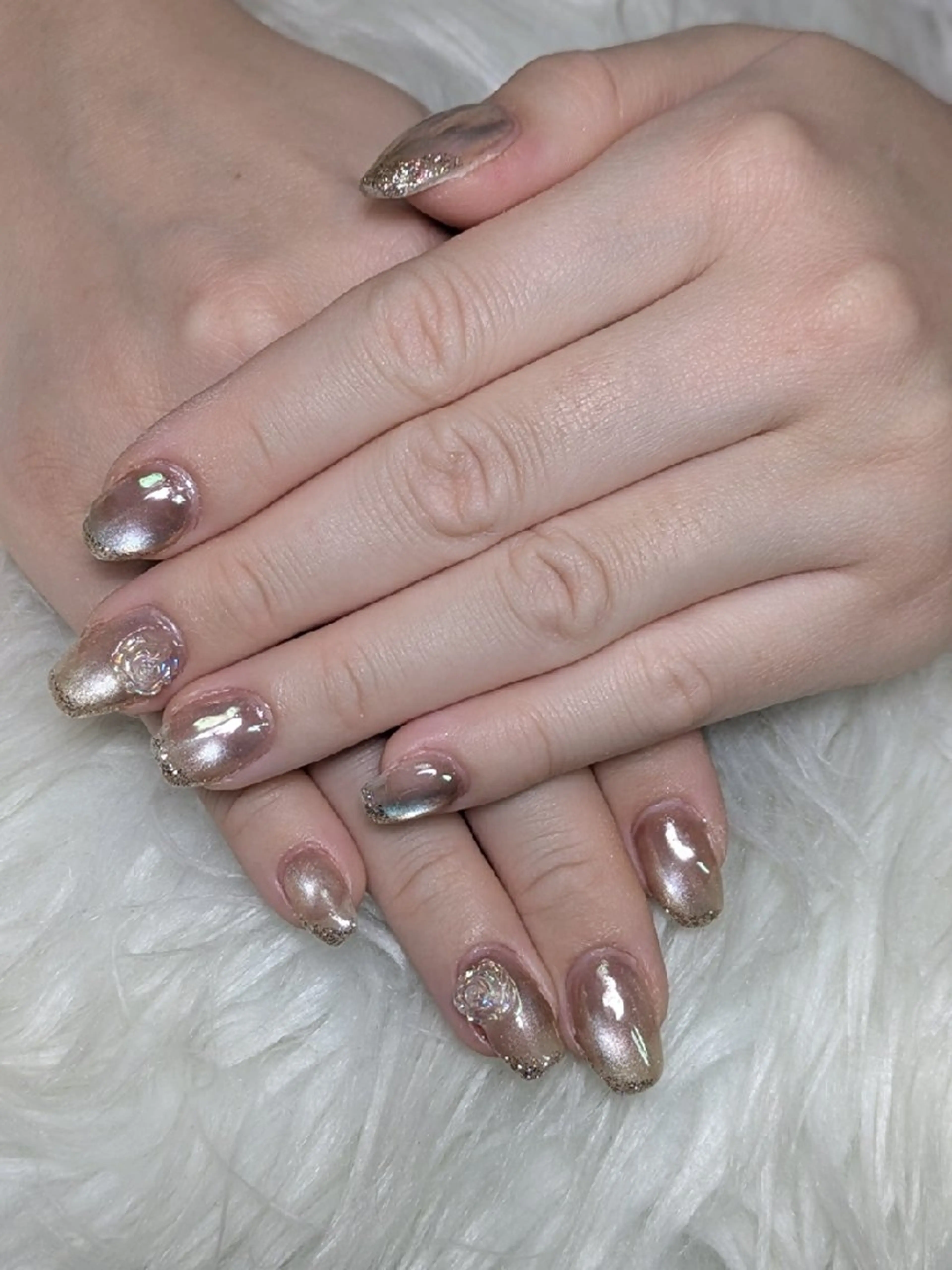 ネイル マグネットネイル ハンドネイル m&pPrivate nailsalonのネイルデザイン