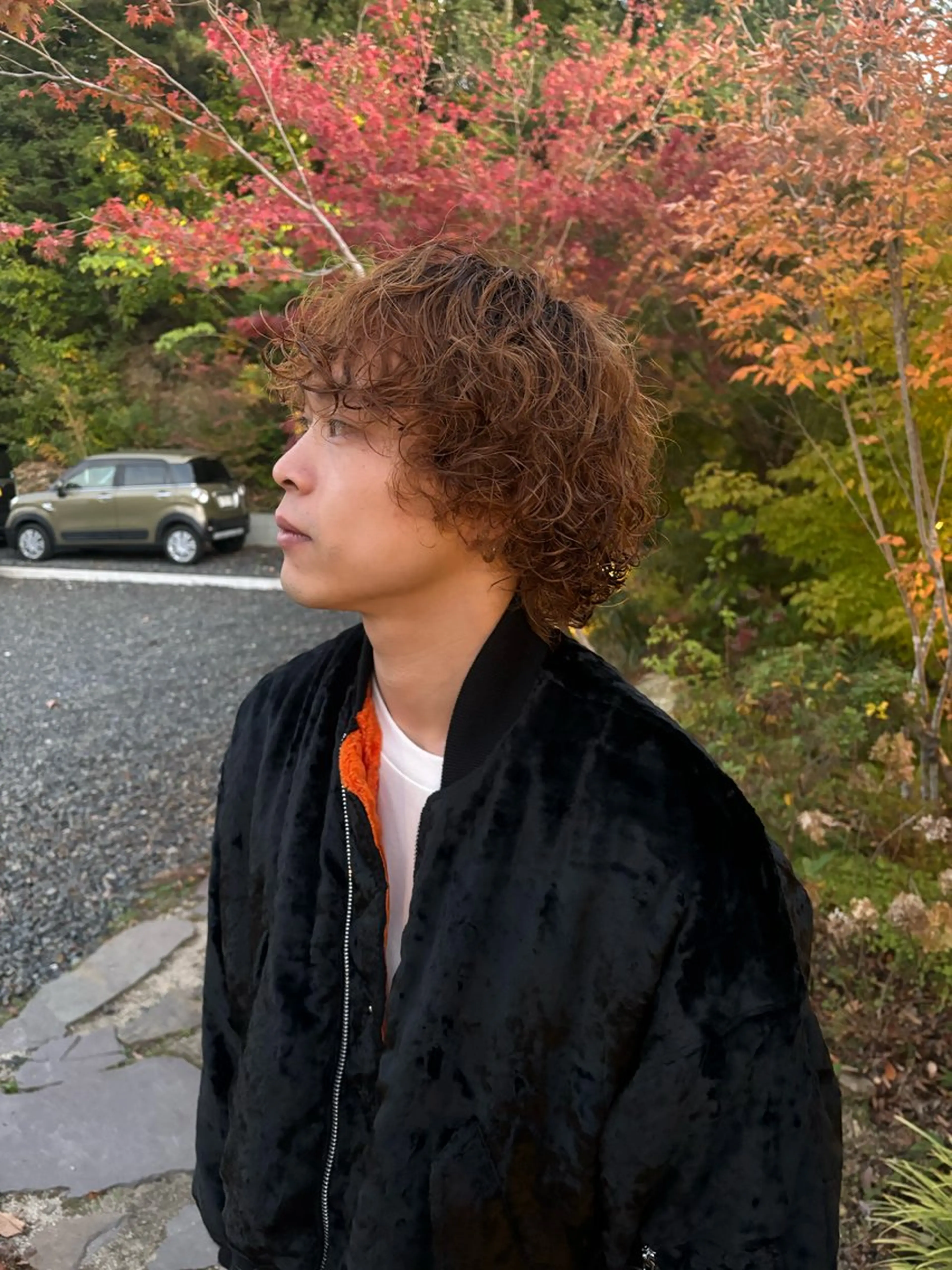 ミディアム パーマ 柏葉 南斗のヘアスタイル