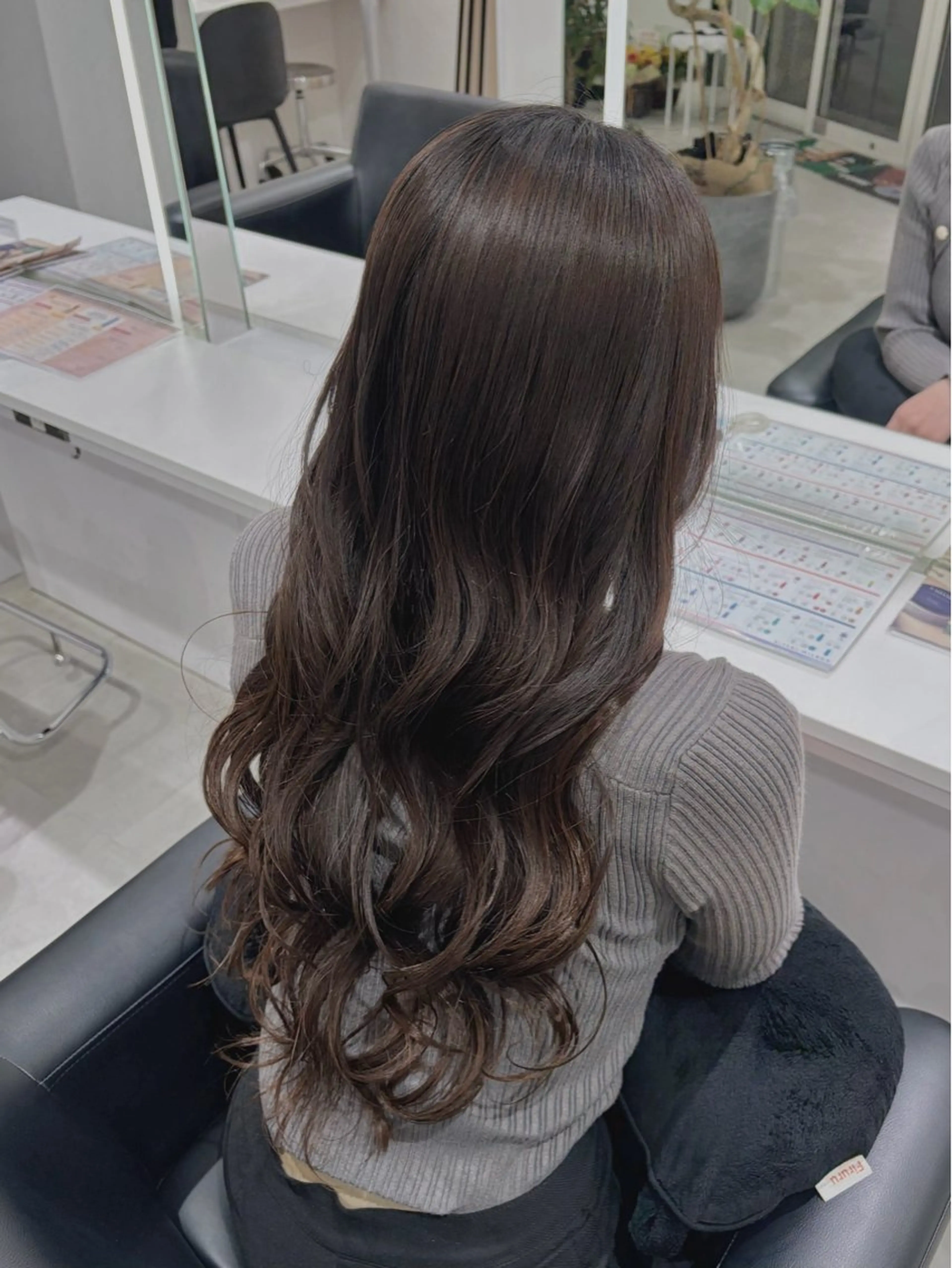 ロング カラー カット ヘアカラー ヘアセット グレージュ/ベージュ /経堂/sana🌱のヘアスタイル